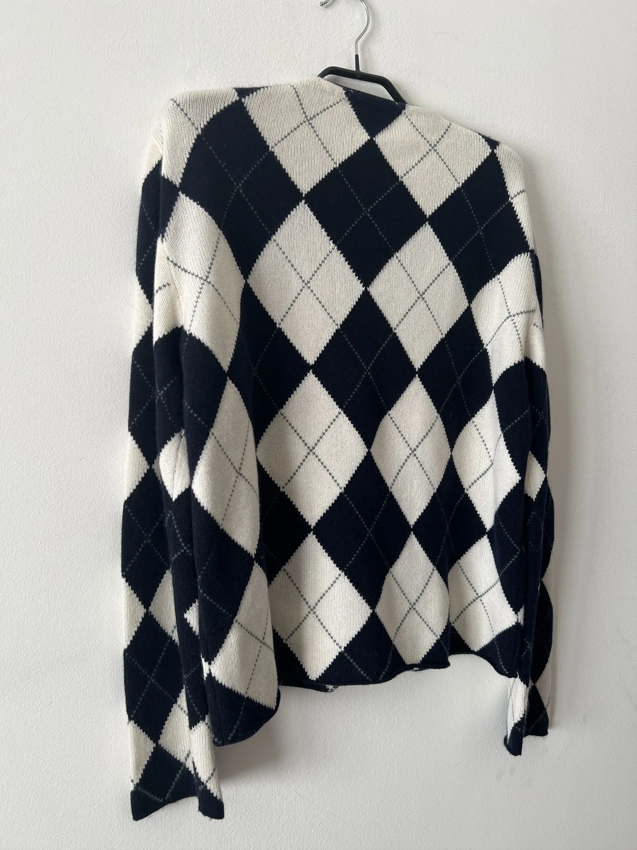 Cruciani Pure Cashmere Diamond Pattern Sweater Size US M / EU 48-50 / 2 - 5 Thumbnail