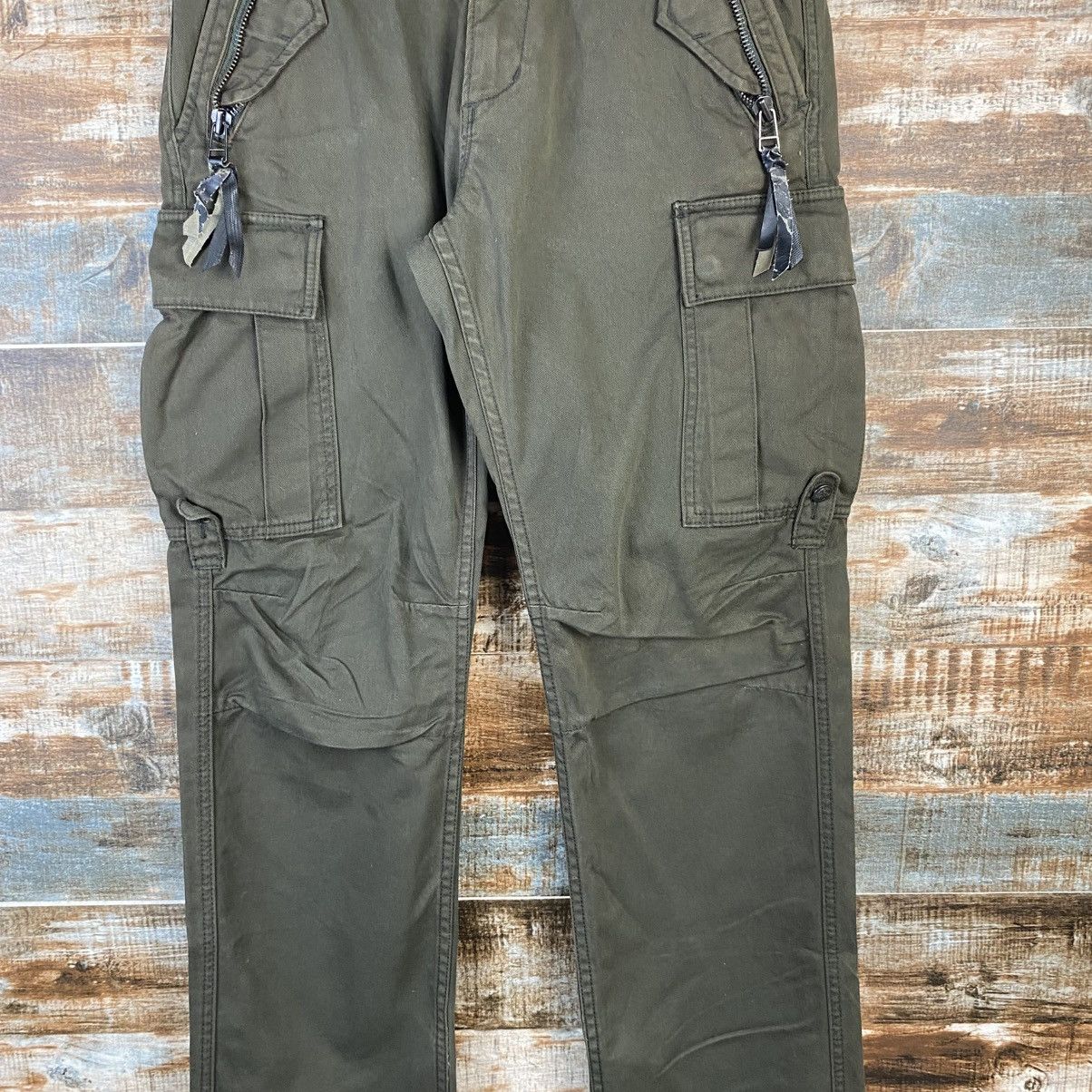Japanese Brand DL Baldia Green Cargo Utility Multipocket Pants #C1259 Size US 29 - 5 Thumbnail
