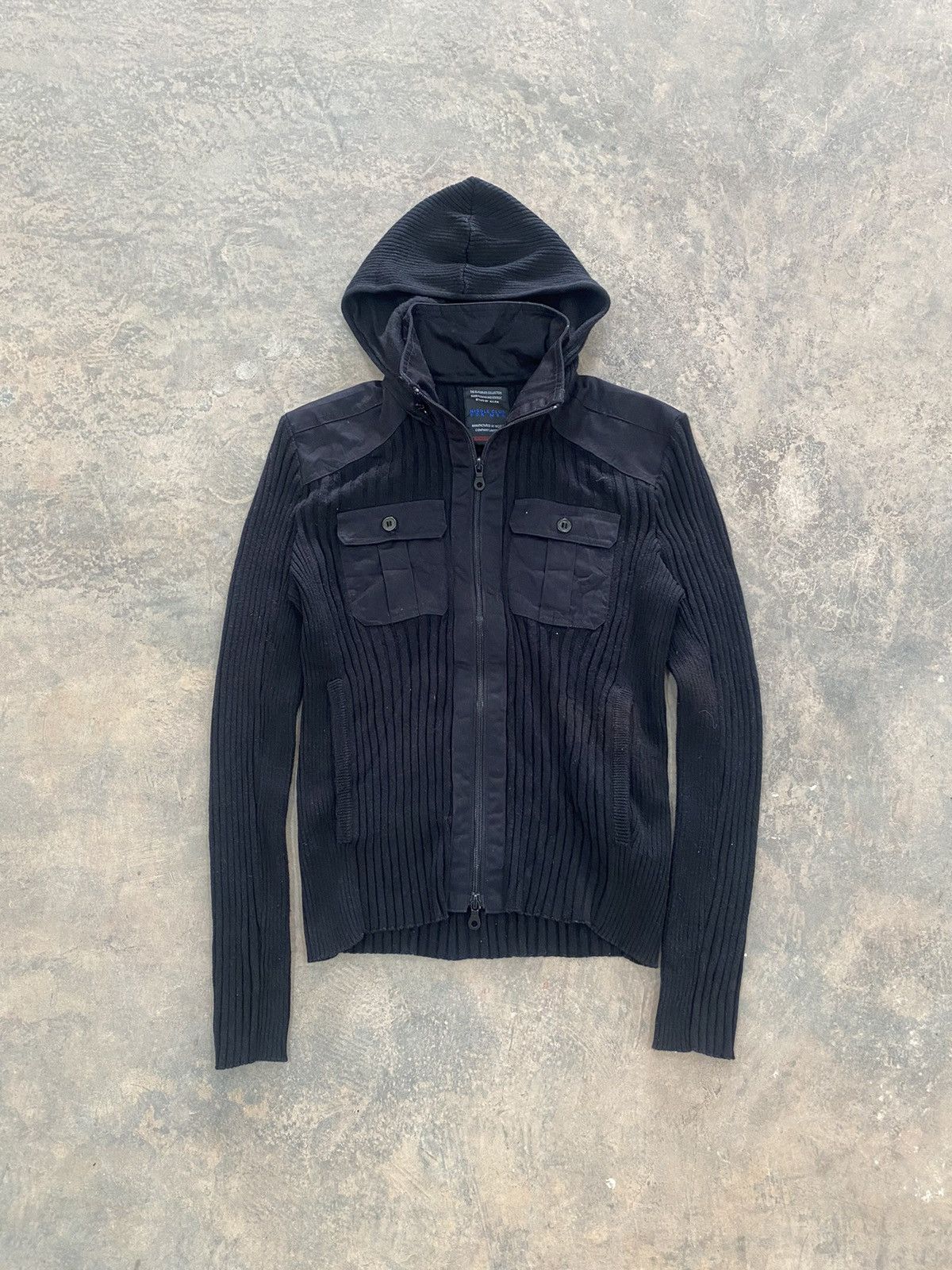 Hysteric Glamour × Japanese Brand × Le Grande Bleu (L.G.B.) NICOLE CLUB KNIT PUNK GRUNGE LGB JACKET 90s GOTHIC Size US S / EU 44-46 / 1 - 2 Thumbnail
