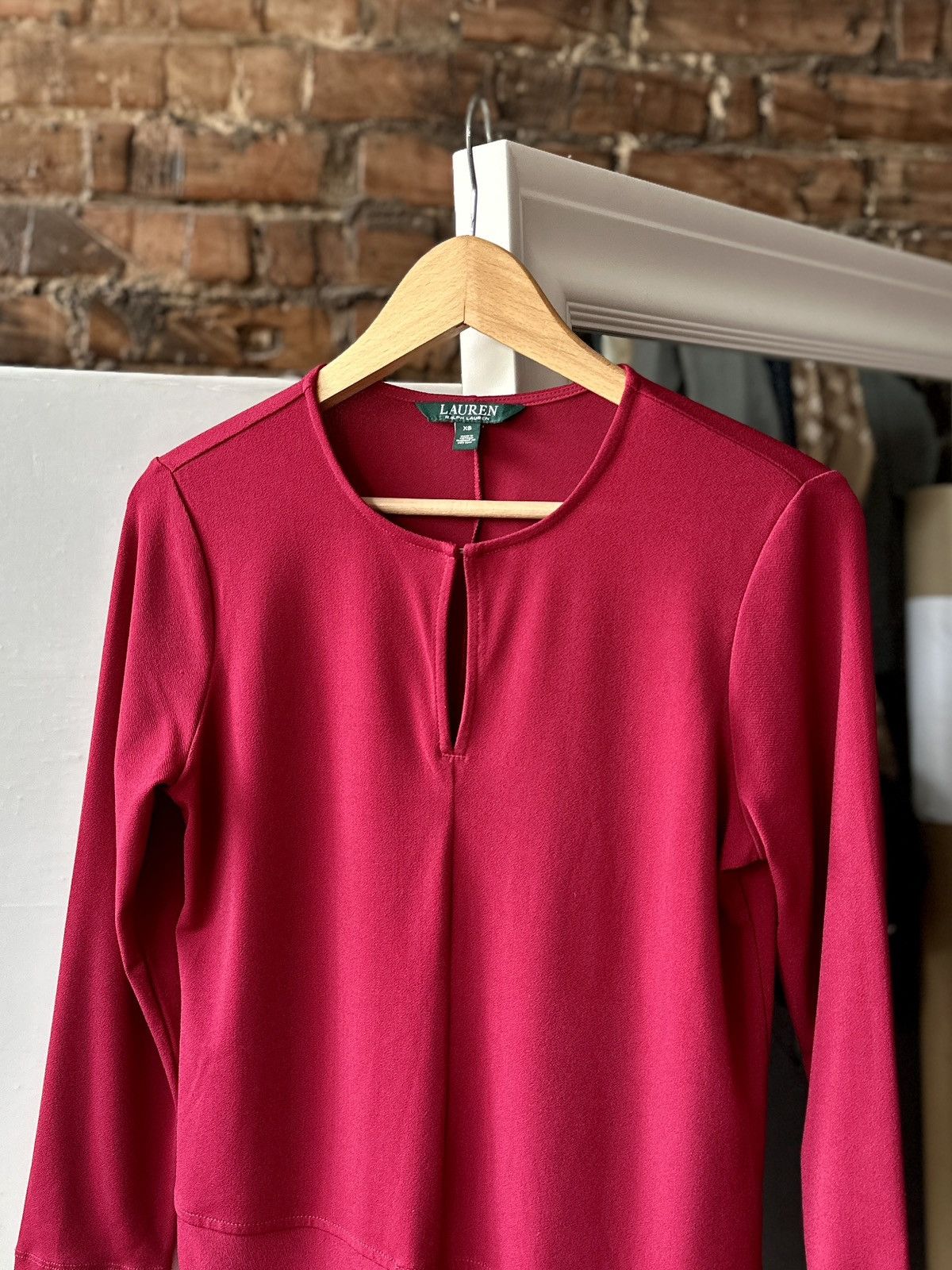 Polo Ralph Lauren × Ralph Lauren Women’s Polo Ralph Lauren Dress Bluz Red Size: XS Size XS / US 0-2 / IT 36-38 - 2 Thumbnail