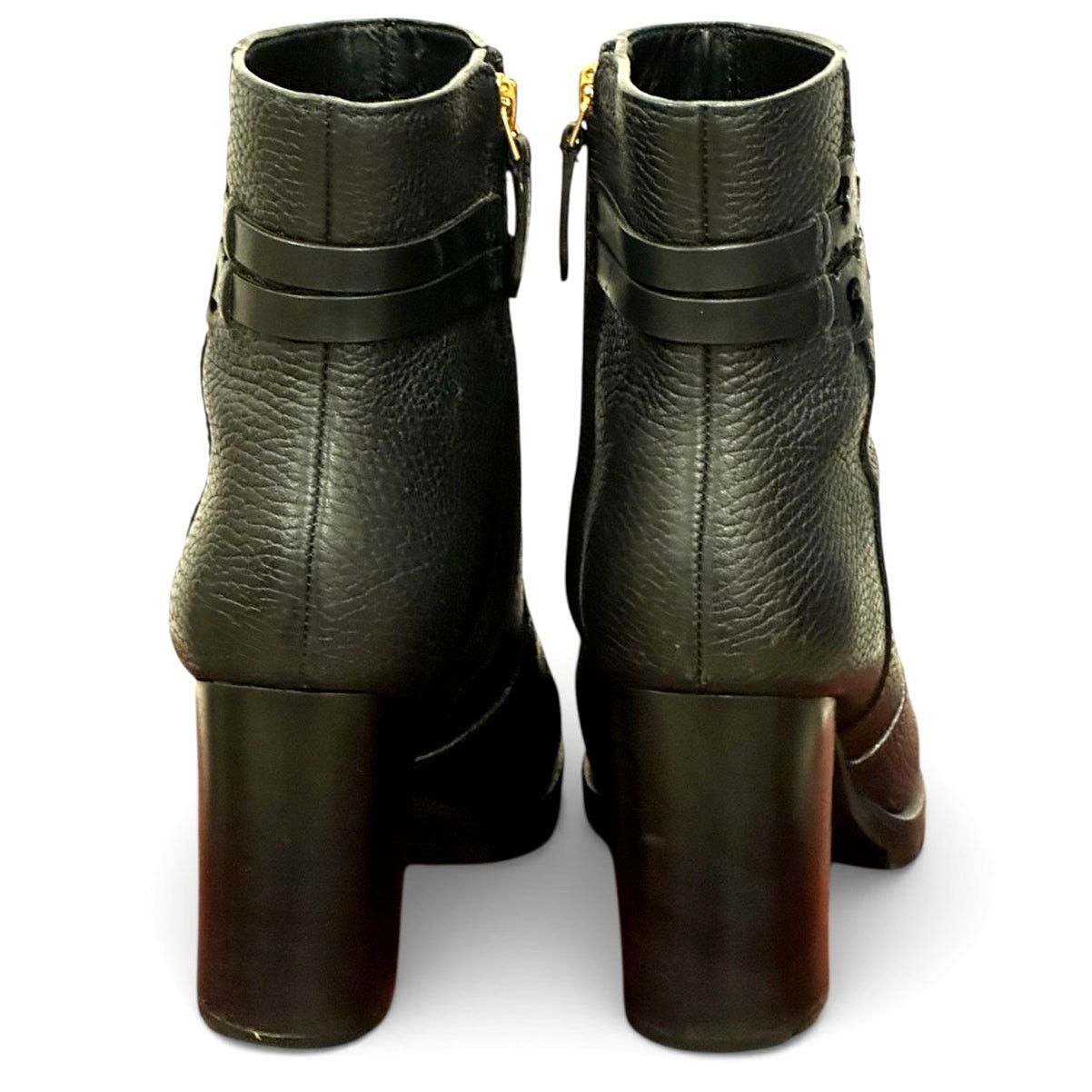 Tory Burch Tory burch Leigh Pebbled Leather 3" heeled ankle boot size 6 Size US 6 / IT 36 - 4 Thumbnail