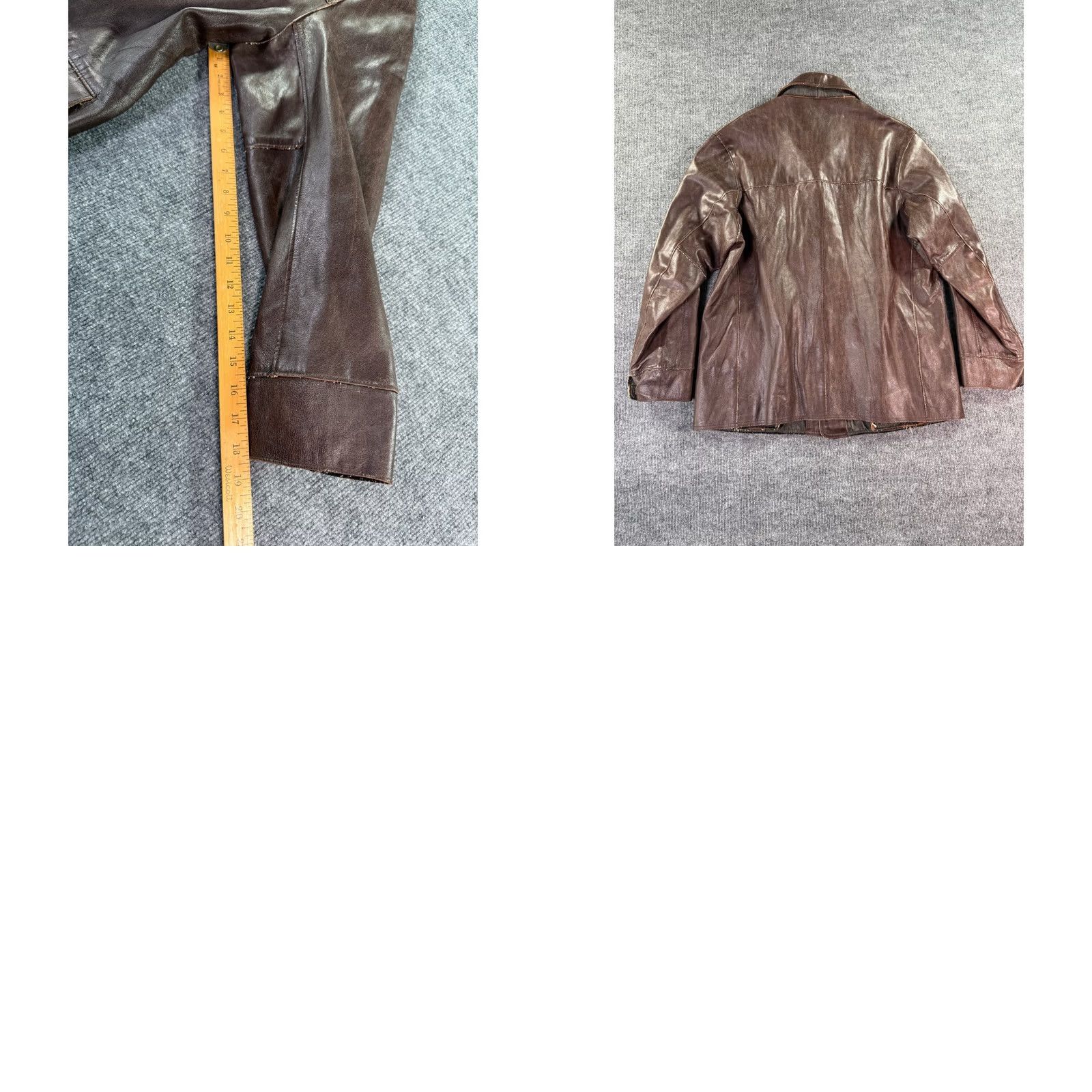 Vintage VTG Wilsons Leather M. Julian Jacket Mens Large Brown Leather Button Car Coat Size US L / EU 52-54 / 3 - 8 Thumbnail