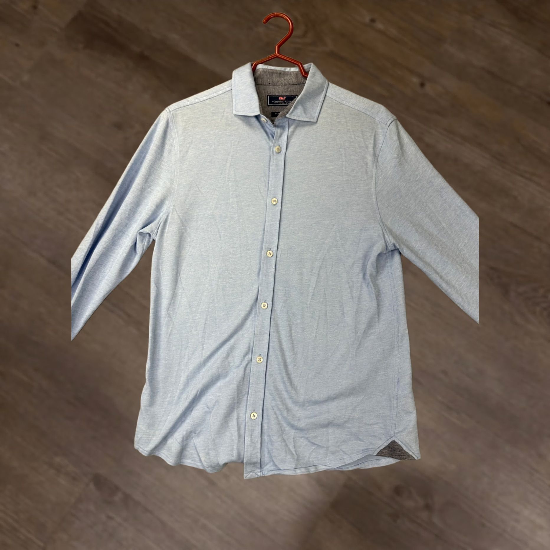 Vineyard Vines Vineyard Vines Shirt Adult Small Light Blue Slim Fit Button Up Long Sleeve Mens Size US S / EU 44-46 / 1 - 1 Thumbnail