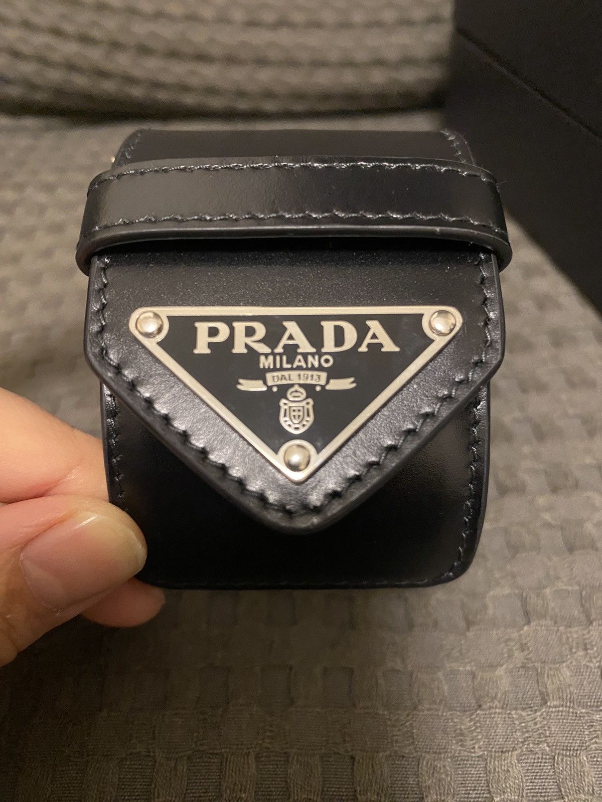 Prada × Raf Simons 🔺Prada 🔺black leather bangle Size ONE SIZE - 5 Thumbnail