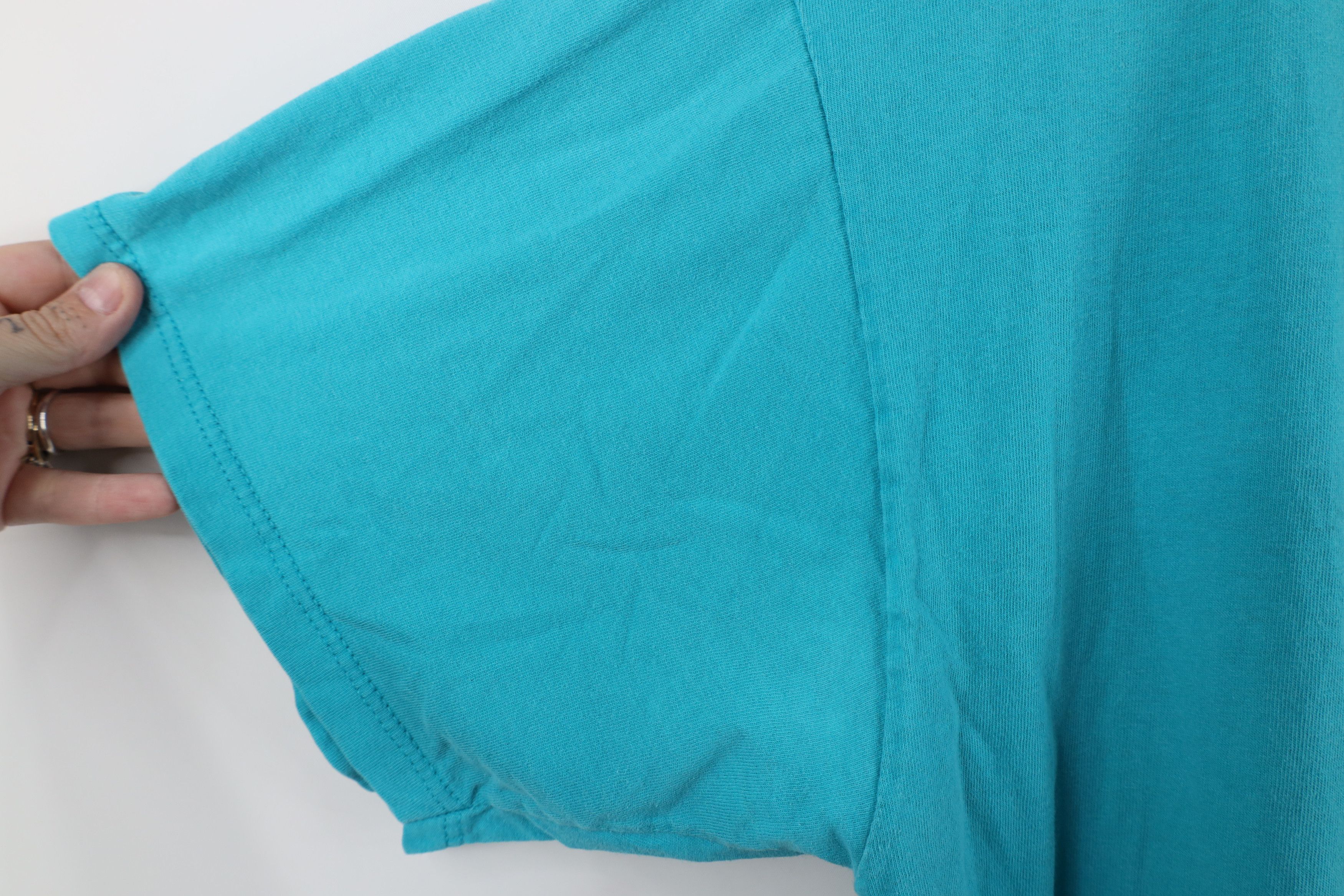 Russell Athletic Vintage 90s Russell Athletic Blank Cotton T-Shirt Blue USA Size US XL / EU 56 / 4 - 8 Thumbnail