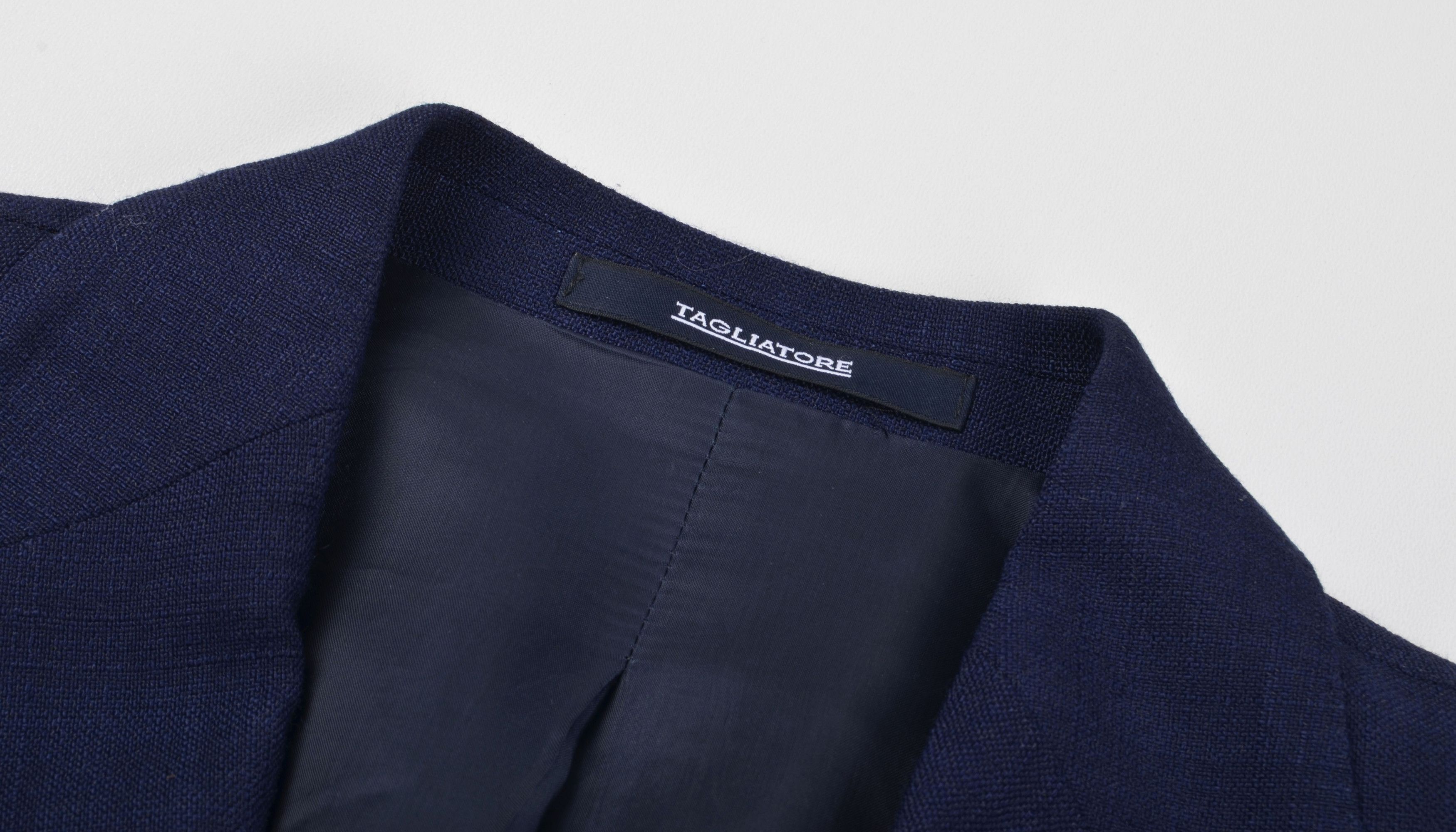 Tagliatore Tagliatore Double Breasted Blue Gold Buttons Blazer Jacket Size M / US 6-8 / IT 42-44 - 9 Thumbnail