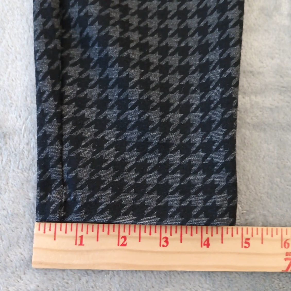 Vintage Maurices Ankle Pants Womens Large Black Gray Geometric Pull On Skinny 32x26 Regular MD 26 in Inseam Girls? Wait. Size 36" / US 14 / IT 50 - 5 Thumbnail