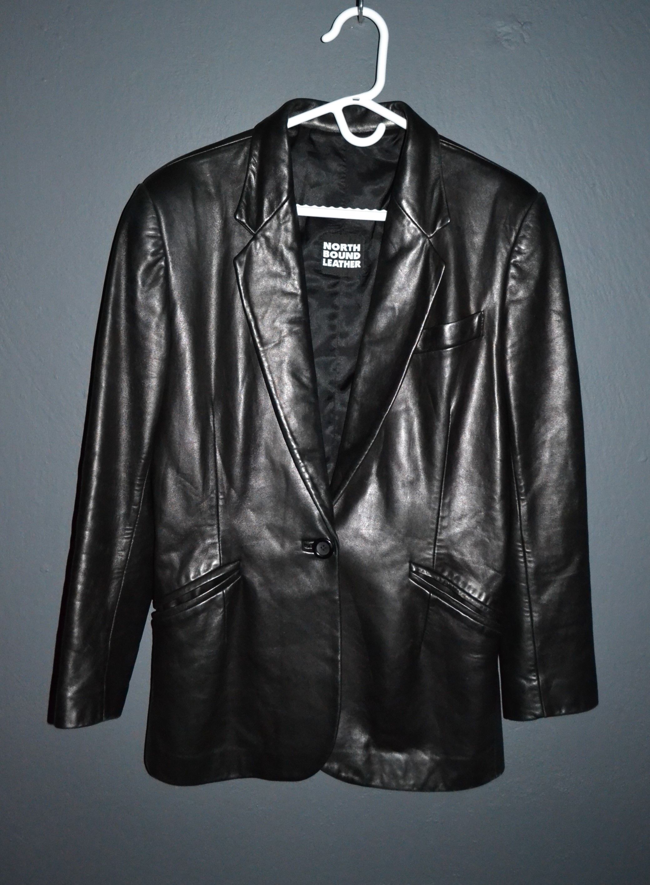 Other North Bound Leather (6172) Ladies' Single Button Blazer L Size L / US 10 / IT 46 - 3 Thumbnail