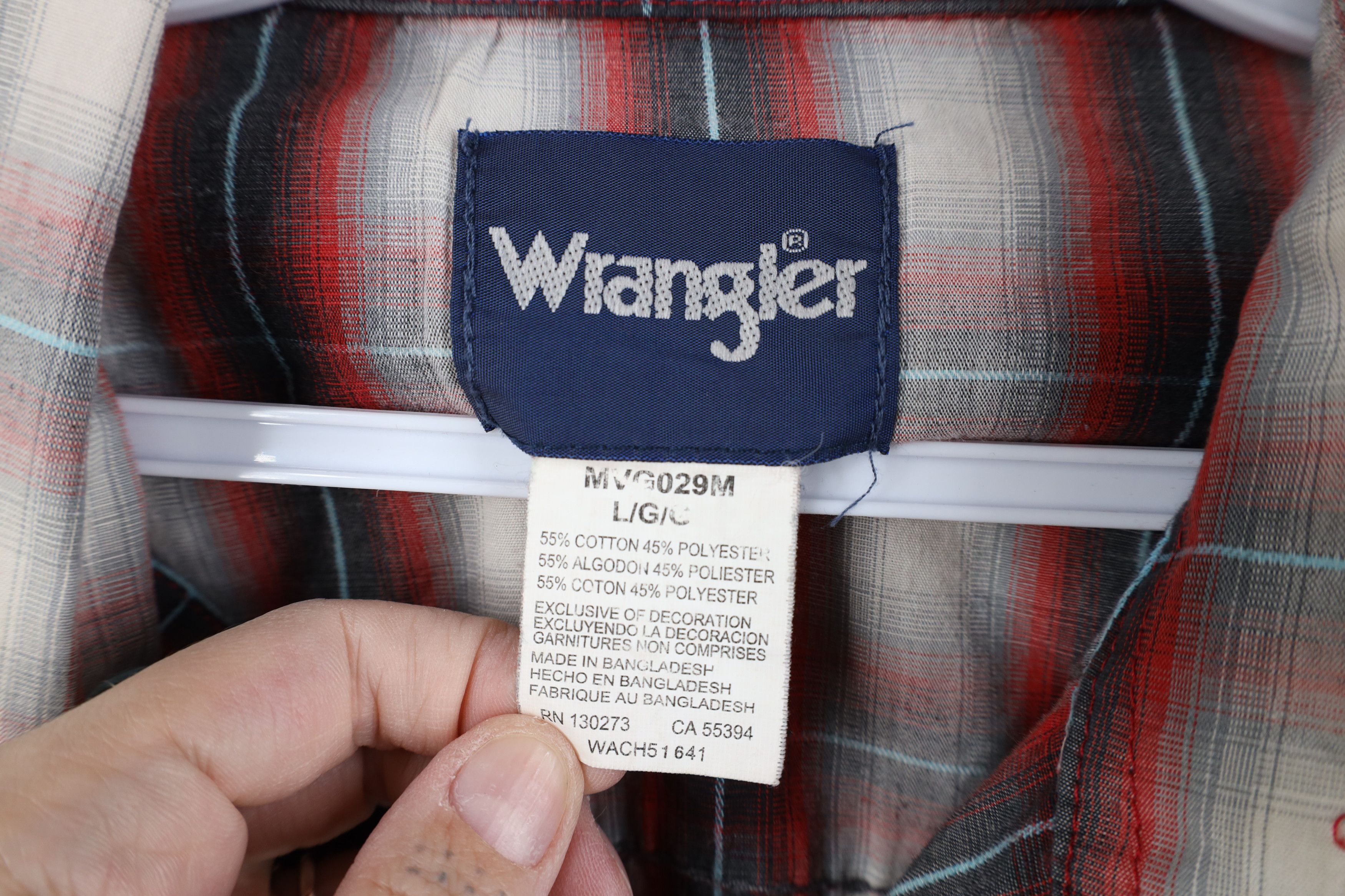 Wrangler Vintage Wrangler Rodeo Cowboy Snap Button Shirt Plaid Size US L / EU 52-54 / 3 - 10 Thumbnail