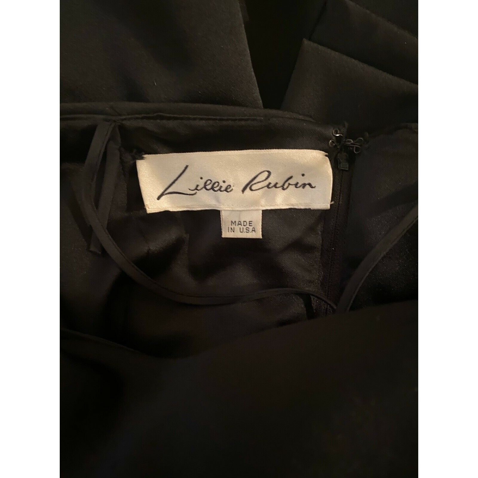 Vintage VTG 80’s Lillie Rubin 8 10 Formal Dress Gown Detachable Skir Size L / US 10 / IT 46 - 7 Thumbnail