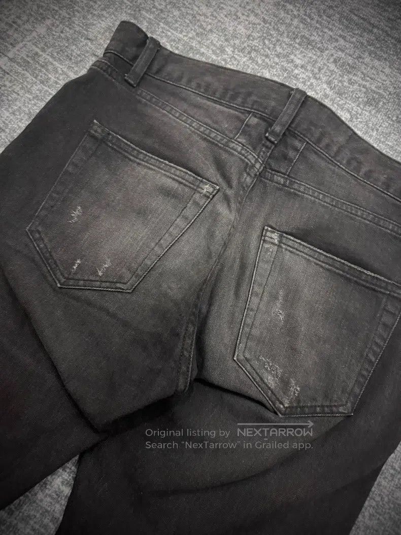 Saint Laurent Paris Saint Laurent Paris Patch Destroyed Denim Jeans Size US 29 - 5 Thumbnail