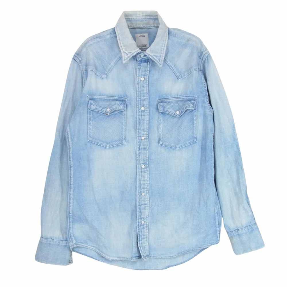VISVIM 15SS ALBACORE SHIRT DAMAGED denim chambray western