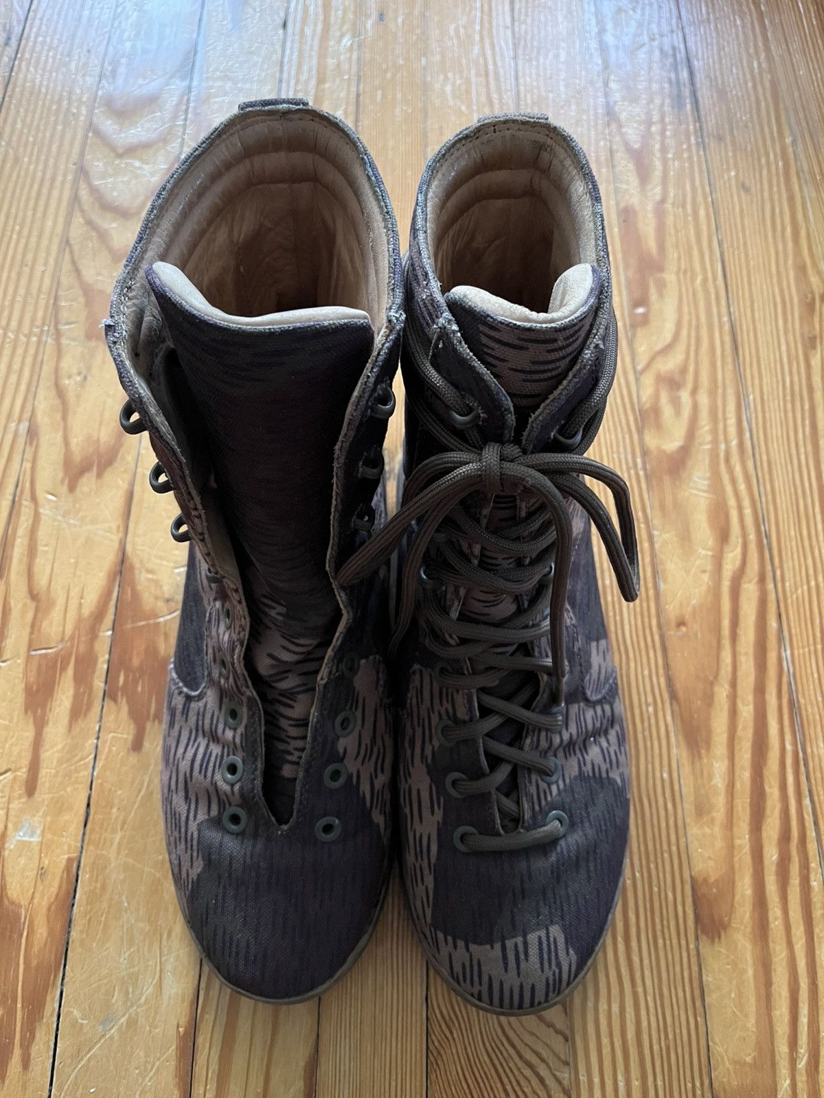 Yeezy Yeezy Season 6 Splinter Camo Boots Brown / Olive Size US 10 / EU 43 - 3 Thumbnail