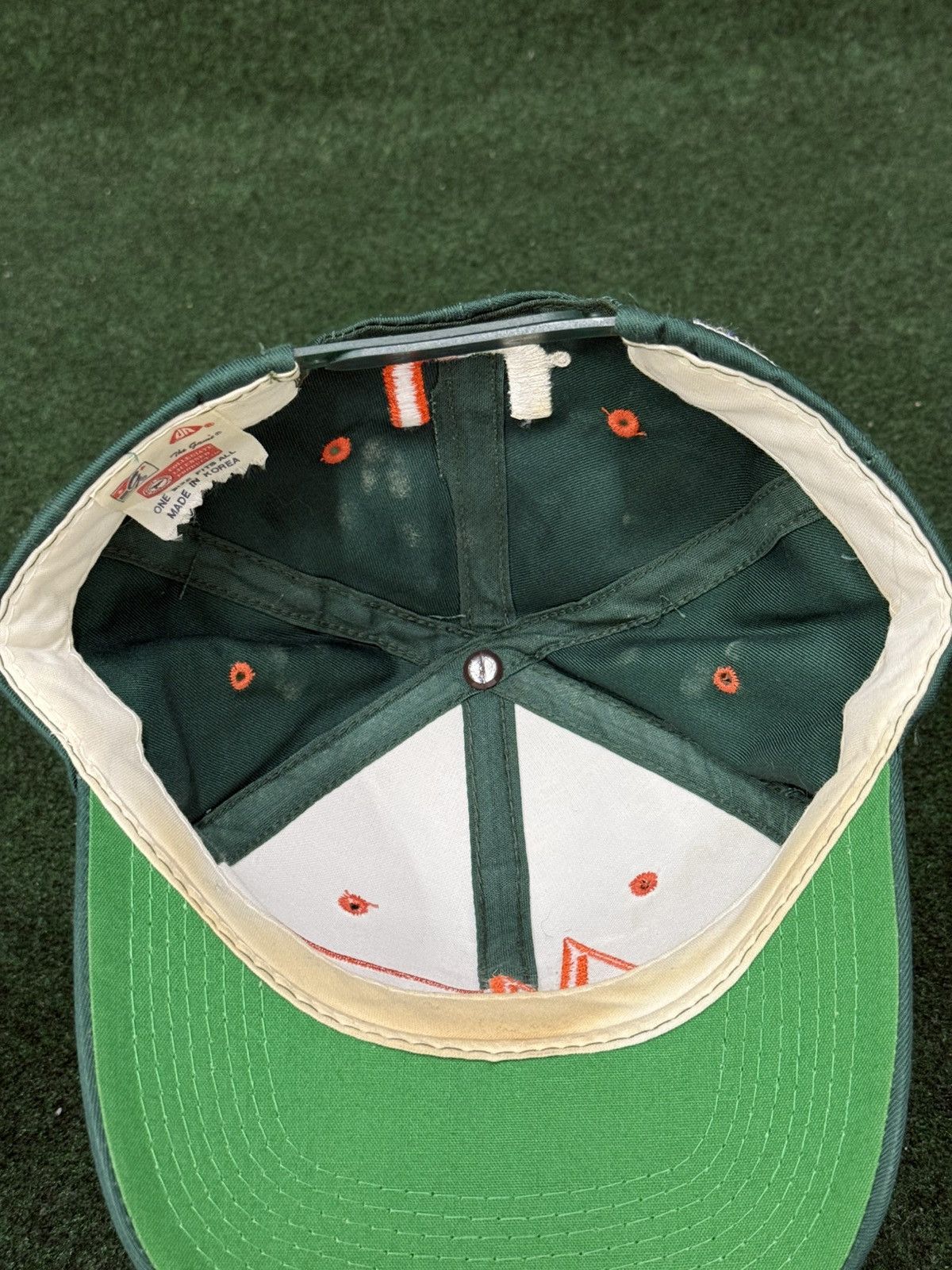 The Game Vintage University of Miami Hurricanes YoungAn Snapback Hat Size ONE SIZE - 3 Thumbnail