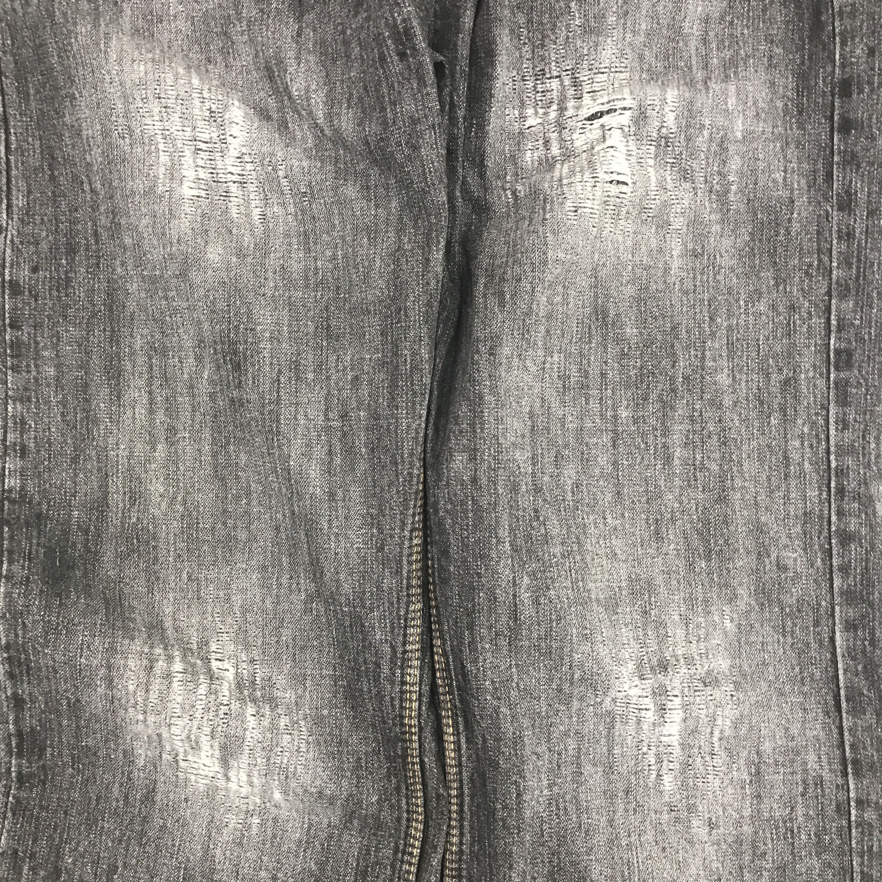 Japanese Brand × Vintage Japan Black denim Distressed style jeans Denim Size US 34 / EU 50 - 7 Thumbnail