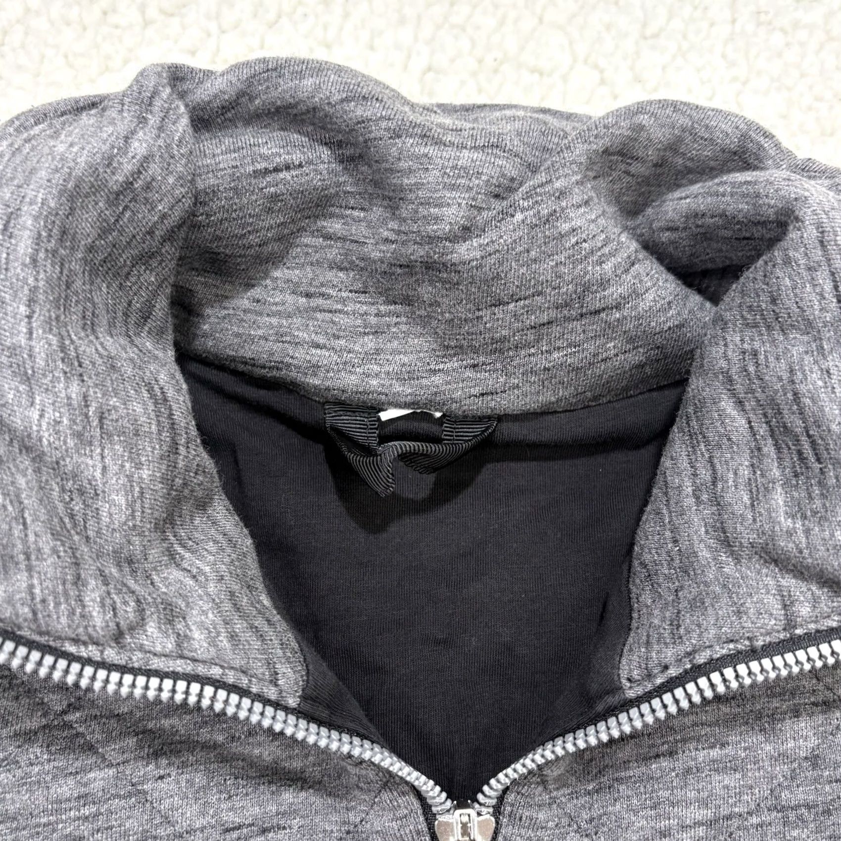 Lululemon Lululemon Forever Warm Pullover Sweatshirt 1/4 Zip Quilted Gray Women Size 4 Regular Size S / US 4 / IT 40 - 3 Thumbnail