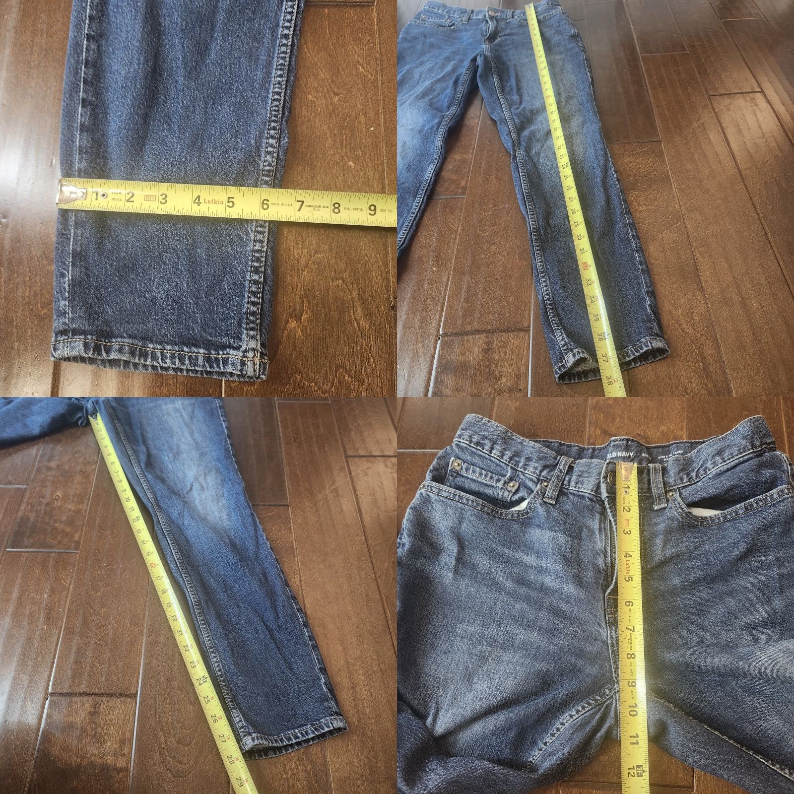 Old Navy Old Navy Jeans Mens 30x30 Athletic Taper Denim Dark Wash 5-Pocket Zip Button Size US 30 / EU 46 - 8 Thumbnail