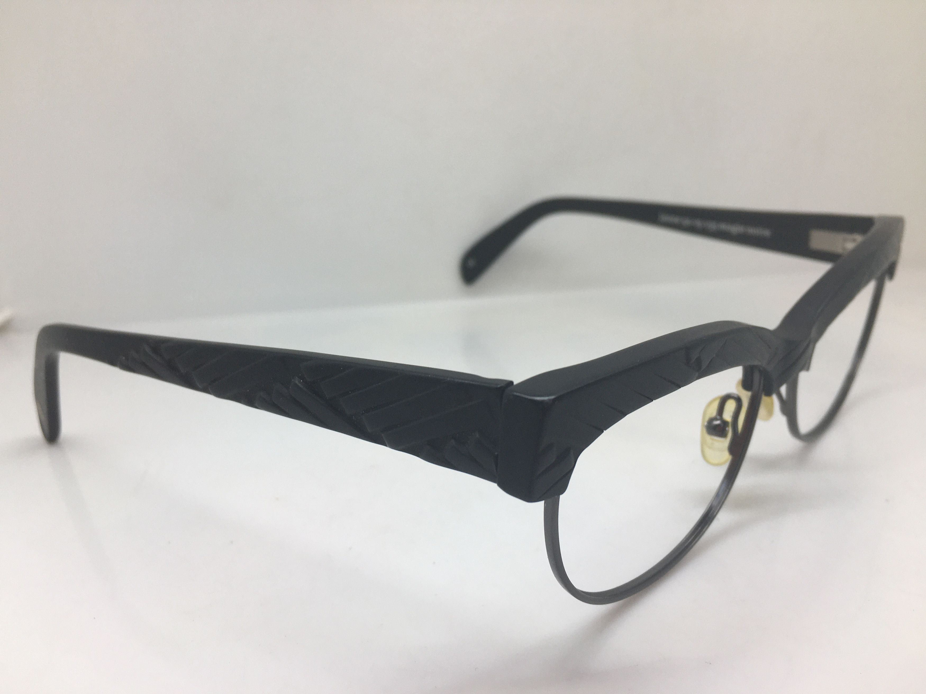 Other Deua Face Black Malcolm X Eyeglasses Frame Vintage Size ONE SIZE - 2 Thumbnail