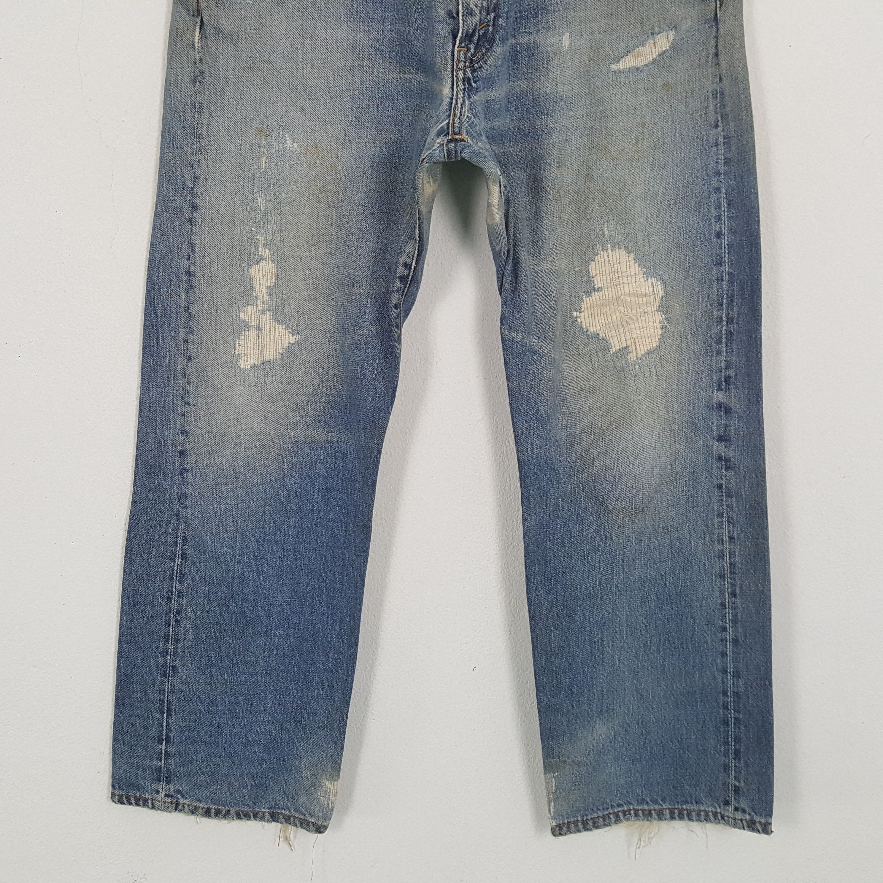 Levi's × Vintage LEVI'S Streetwear Style Distressed Jeans Size US 31 - 6 Thumbnail