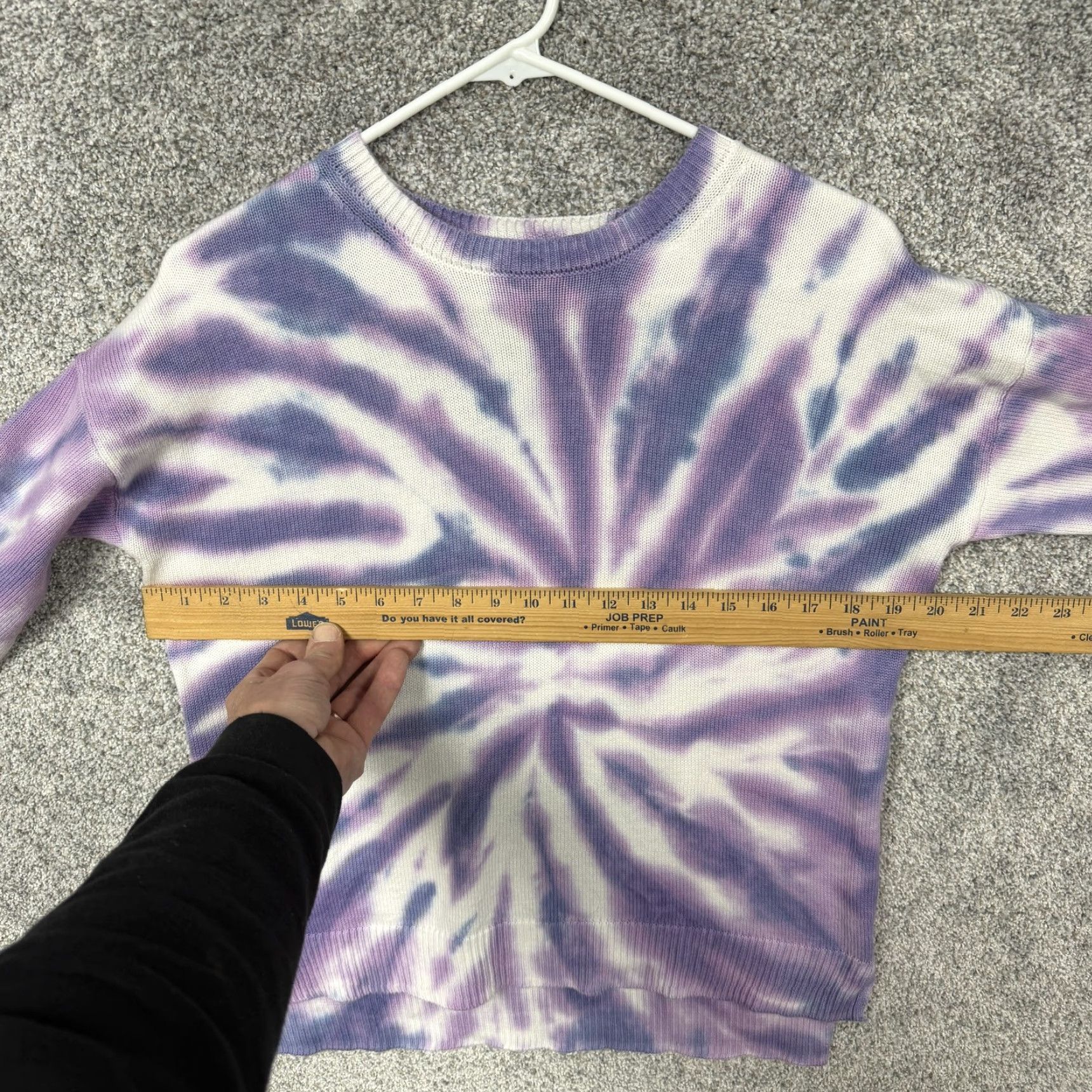 Vintage VINTAGE Design History Sweater Women M Purple Tie Dye Crewneck Knit Pullover Hippie Size M / US 6-8 / IT 42-44 - 7 Thumbnail