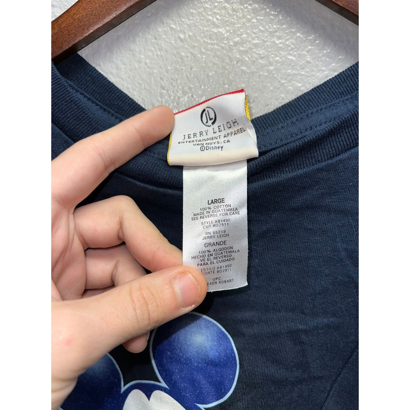 Mickey & Co. Mickey Mouse Shirt Good Pal Pocket Blue Disney Tee Large Size US L / EU 52-54 / 3 - 8 Thumbnail