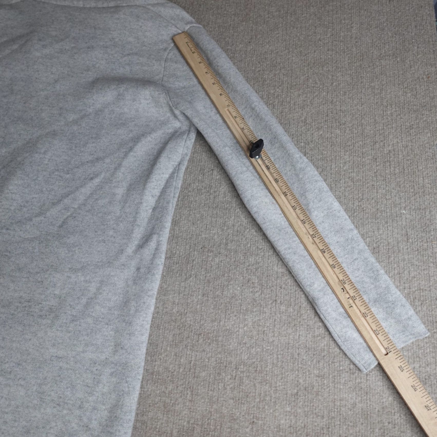 Vintage Amici Cardigan Sweater Womens M Gray Open Front 100% Cashmere Pullover Regular Knit Time: Winter Fall Spring 3-4 Size UK? Size M / US 6-8 / IT 42-44 - 6 Thumbnail