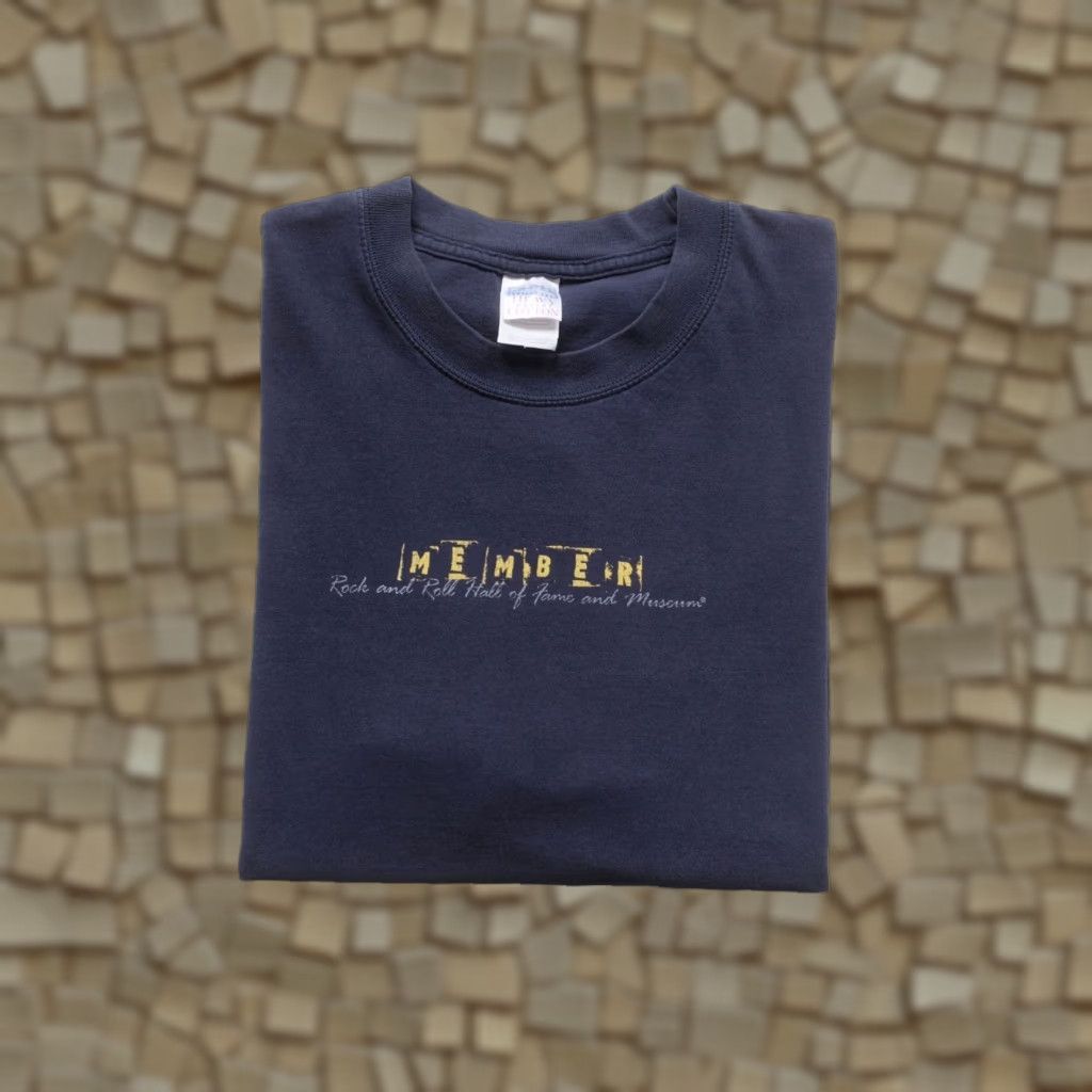 Gildan VINTAGE ROCK AND ROLL HALL OF FAME MEMBER MUSIC VTG 90s Y2K BLUE T-SHIRT MEN XL Gildan Ultra Cotton Shirt | 90s, Music, Rock | Blue | Men XL Size US XL / EU 56 / 4 - 1 Thumbnail