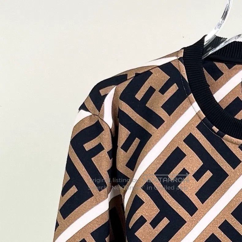 Fendi Fendi All-Over Logo Sweatshirt Size US XS / EU 42 / 0 - 3 Thumbnail