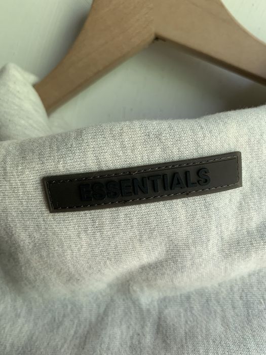 Fear of God ESSENTIALS - Light Heather Oatmeal Hoodie (SS22)