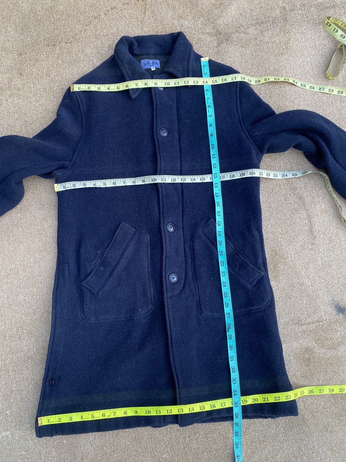 Blue Blue Japan Vintage blue blue woll jacket Size US M / EU 48-50 / 2 - 9 Thumbnail