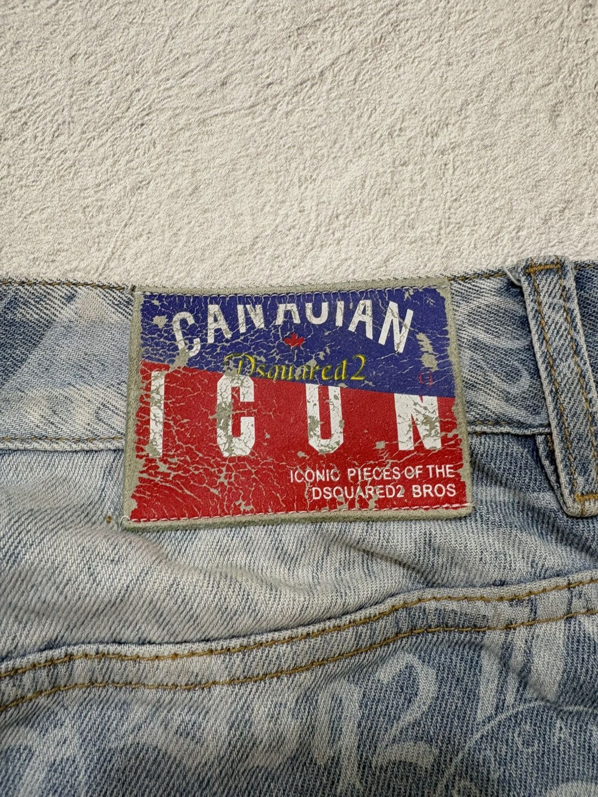Dsquared2 2000s Dsquared distressed fullprint denim pants y2k style Size US 30 / EU 46 - 10 Thumbnail