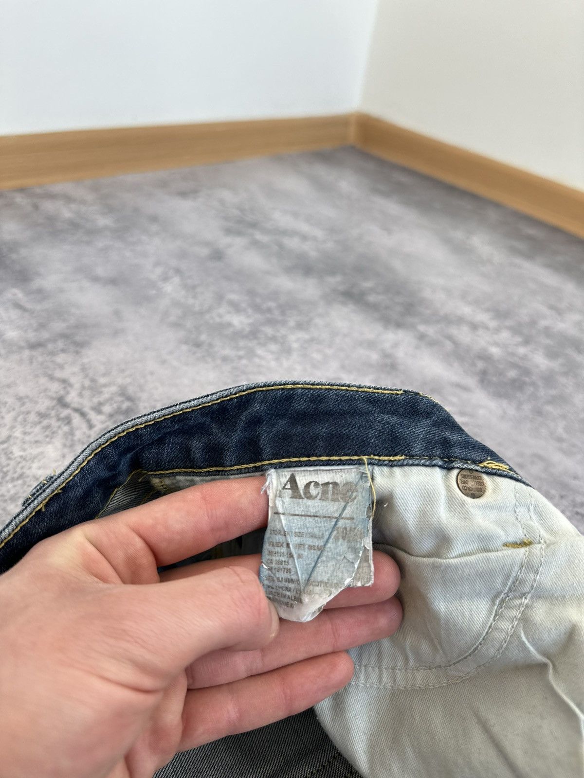 Acne Studios Vintage Acne Studios Avant Garde Washed Denim Designer Jeans Size US 30 / EU 46 - 14 Thumbnail