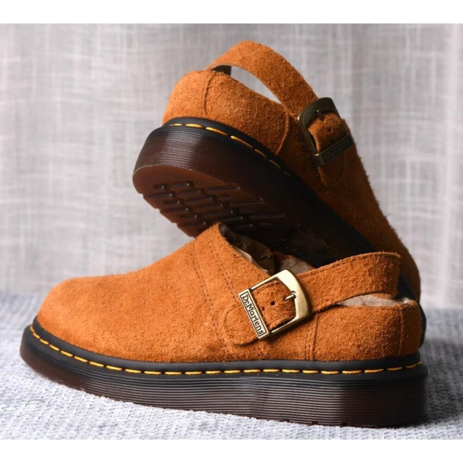 Dr. Martens Dr. Martens Isham Long Napped Suede Mules | NJ004 Size US 7 / IT 37 - 12 Thumbnail