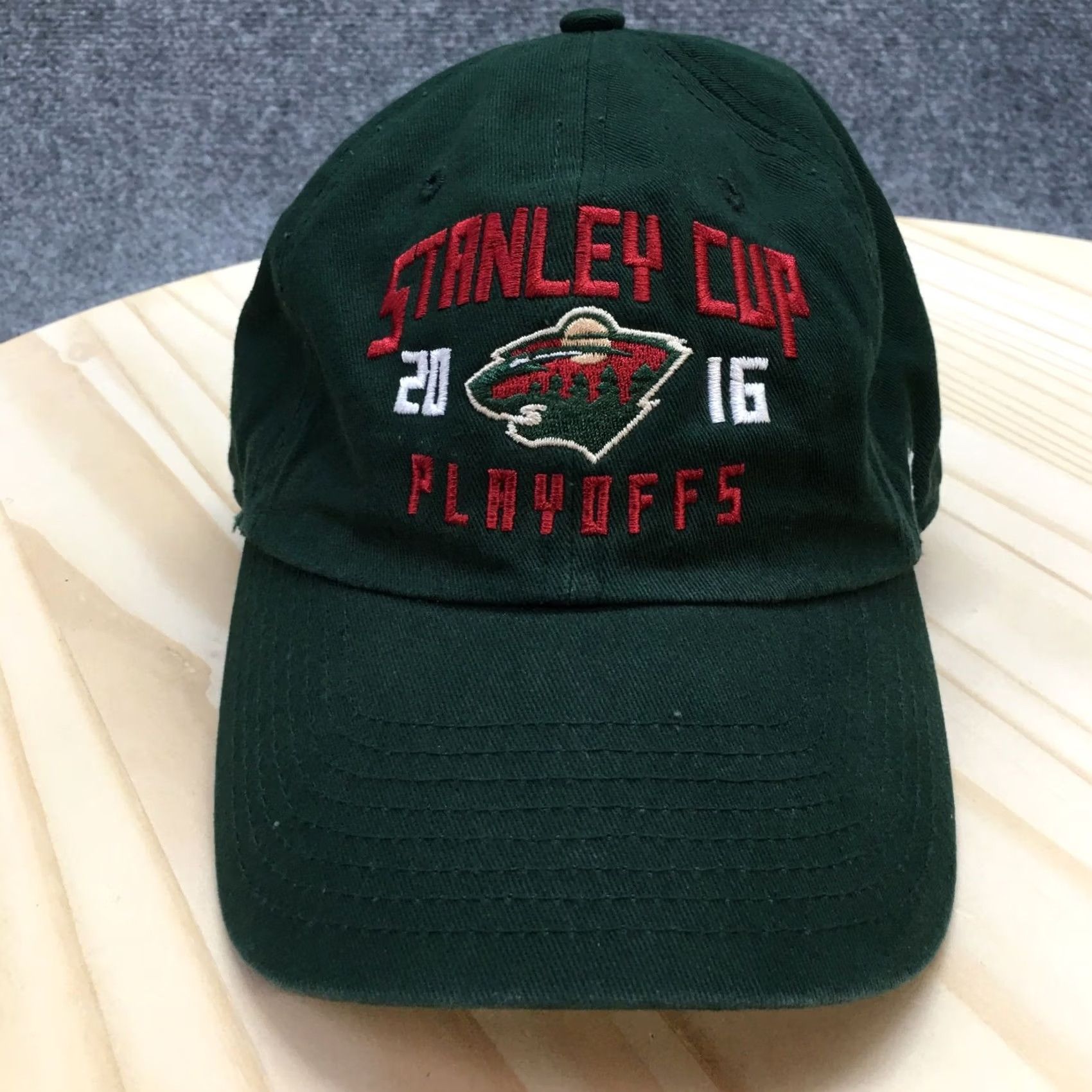 47 47 Stanley Cup Playoffs 2016 Baseball Cap Hat Men Green OS Adjustable Curve Brim Size ONE SIZE - 2 Thumbnail