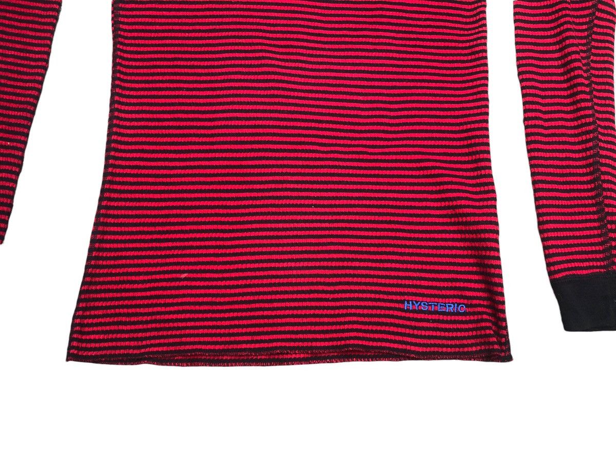 Hysteric Glamour 🔥Vintage HYSTERIC GLAMOUR Stripes Grunge Longsleeve T-Shirt Size M / US 6-8 / IT 42-44 - 4 Thumbnail