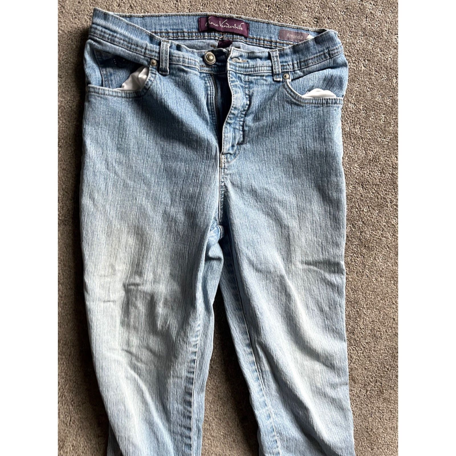 Gloria Vanderbilt Gloria Vanderbilt Jeans Womens Denim 8 Blue Straight Gloria Vanderbilt Amanda 30 in Inseam Regular High Rise Jeans Mens? Size 30" / US 8 / IT 44 - 2 Thumbnail
