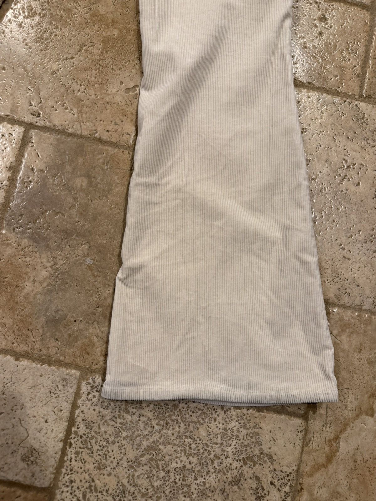 Cout de la Liberte Coût De La Liberté Jimmy-Star Studs Cord Flare Ivory Pants Size US 34 / EU 50 - 9 Thumbnail