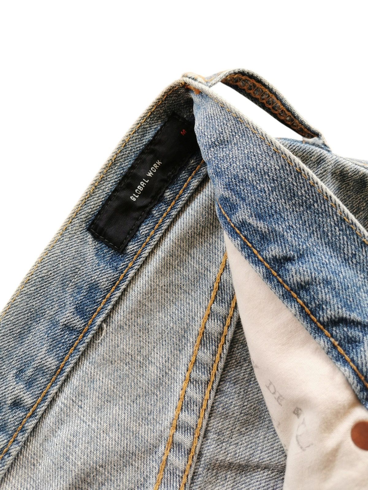 Global Work Crashed Skinny Denim Size US 31 - 10 Thumbnail
