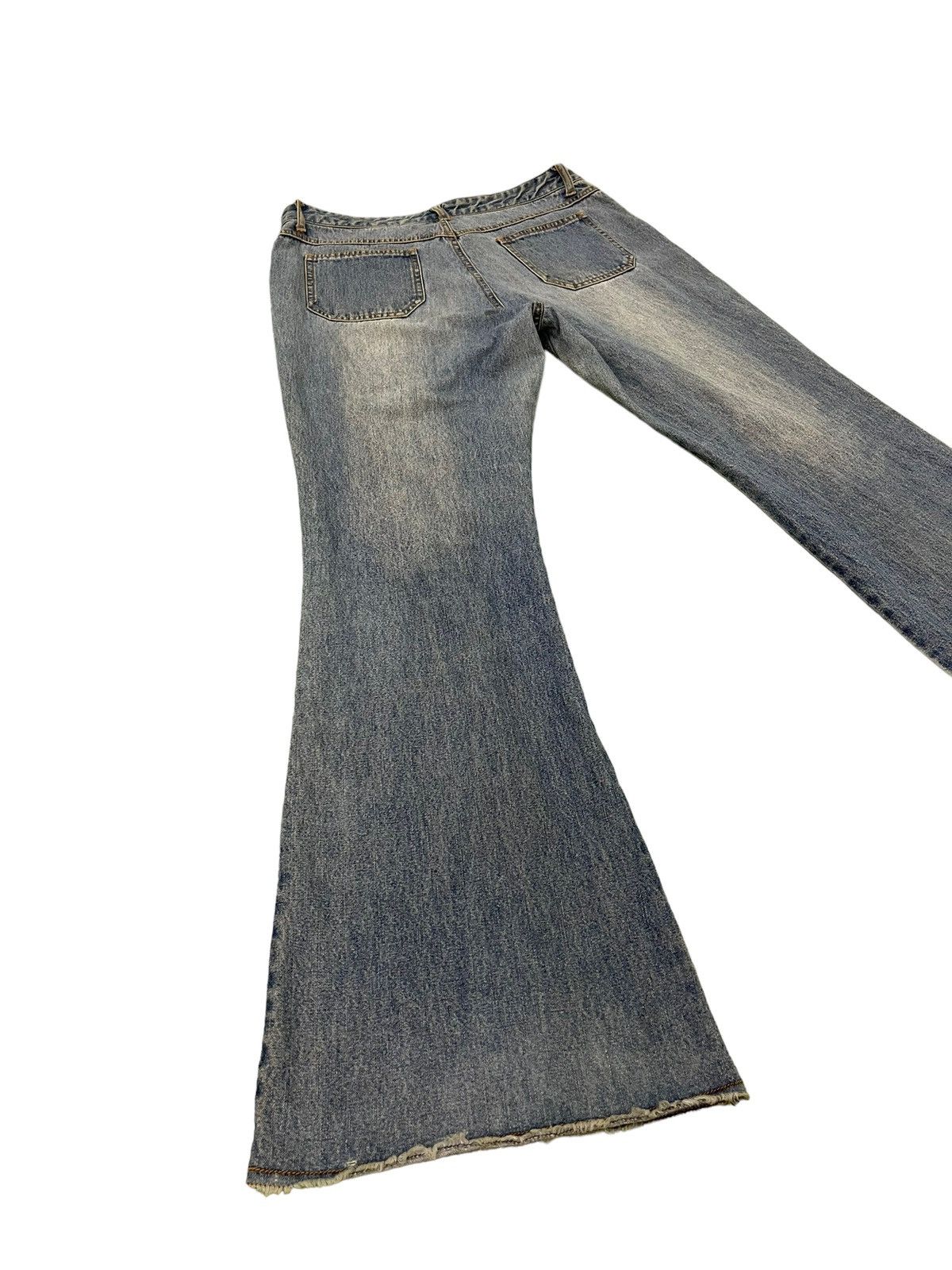 Japanese Brand Flare Jeans Jouer Aux Eches Distress Thin Bell Bottom 8🟦2 Size US 32 / EU 48 - 10 Thumbnail
