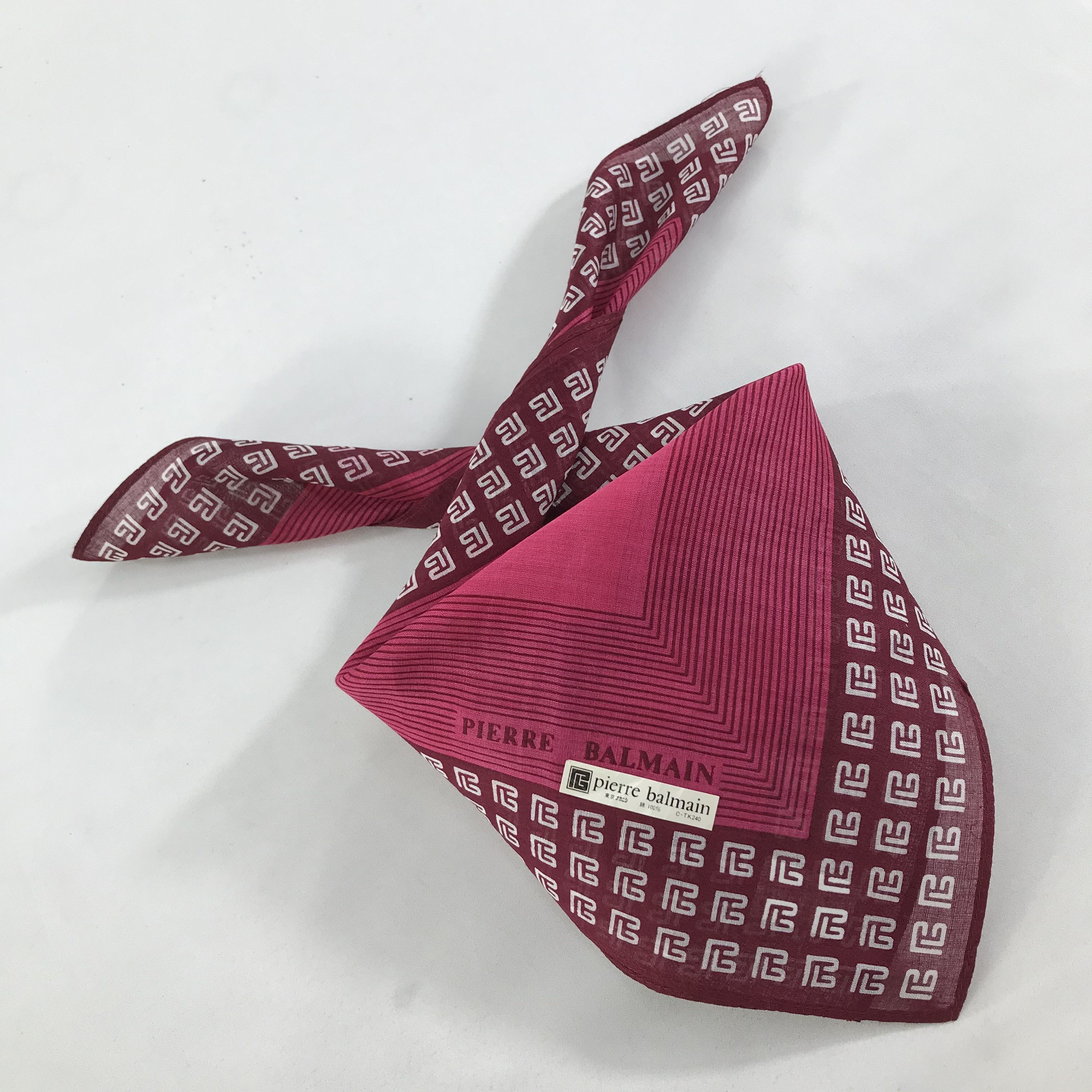 Pierre Balmain × Vintage Pierre Balmain Bandana / Handkerchief / Neckerchief - S1428 Size ONE SIZE - 4 Thumbnail
