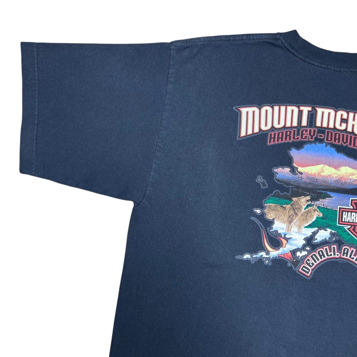 Harley Davidson Vintage 2005 Harley Davidson Motorcycles Denali Alaska Tee Size US XL / EU 56 / 4 - 13 Thumbnail