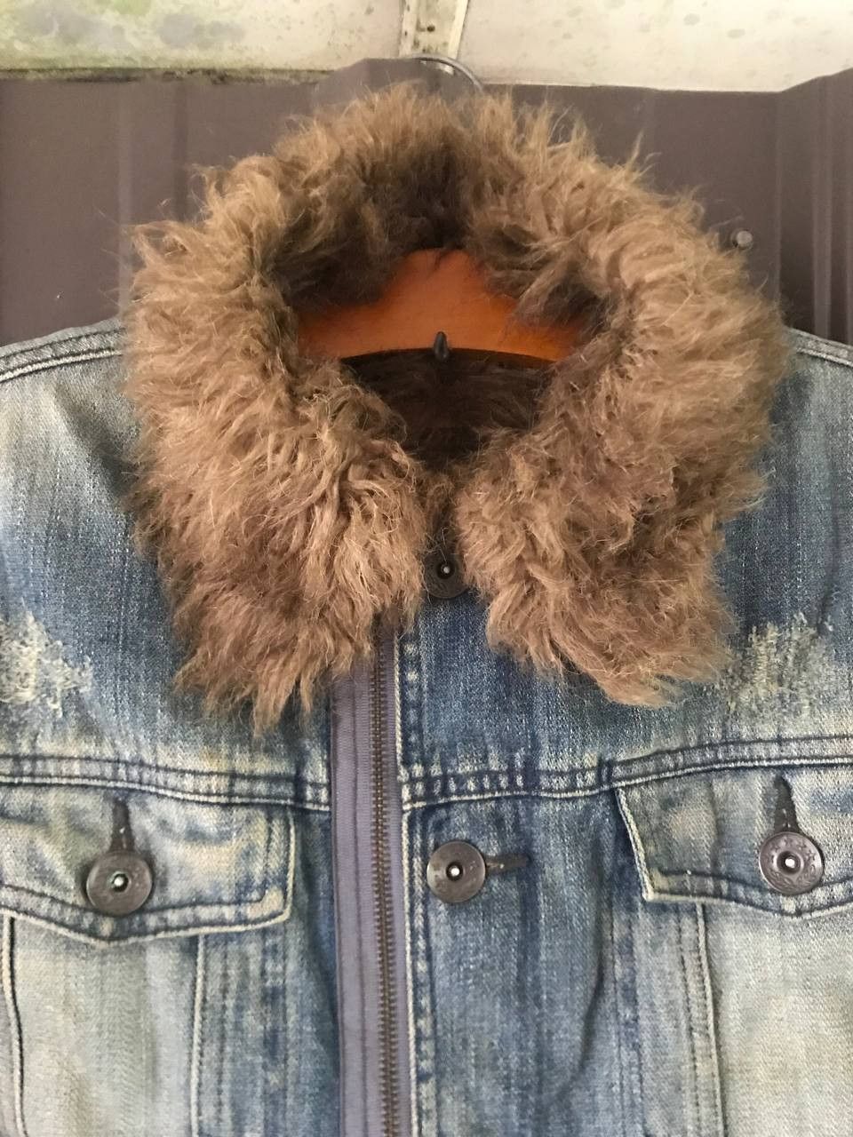 If Six Was Nine 2000s PTTP Fur Denim Jacket LGB Ifsixwasnine Style Size US S / EU 44-46 / 1 - 4 Thumbnail