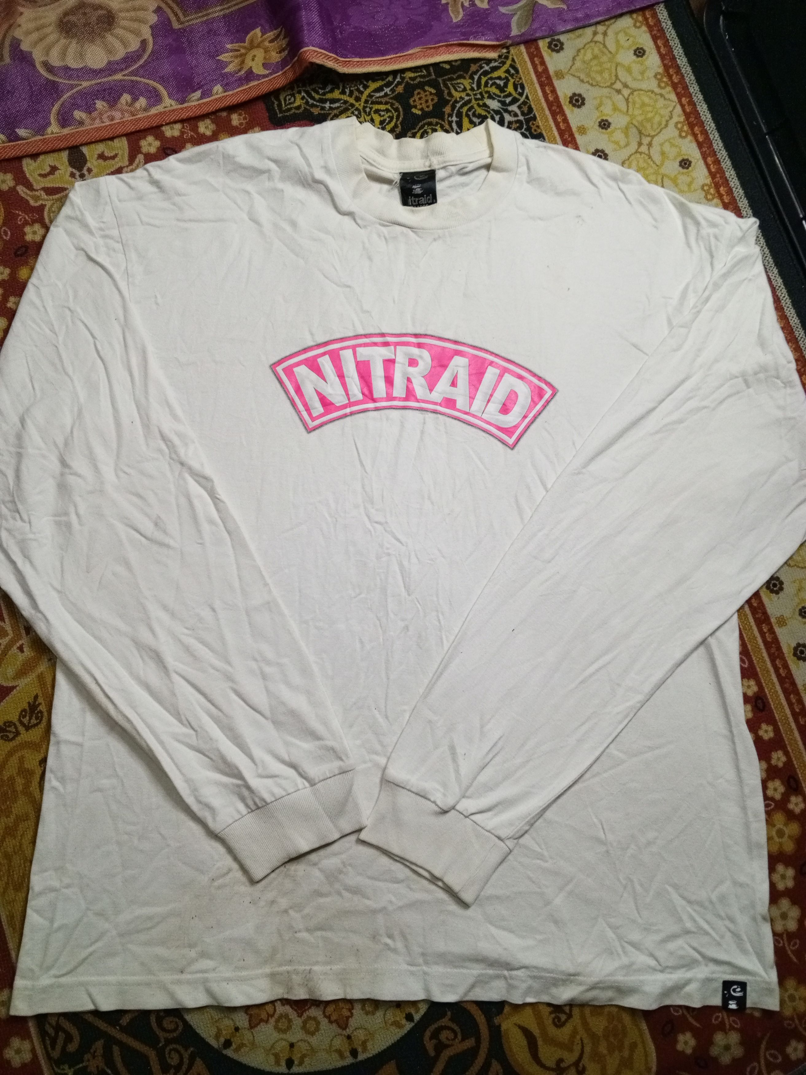 Japanese Brand × Nitraid ♨️VTG 90 NITRAID LONG SLEEVE TEE ♨️ Size US L / EU 52-54 / 3 - 1 Thumbnail