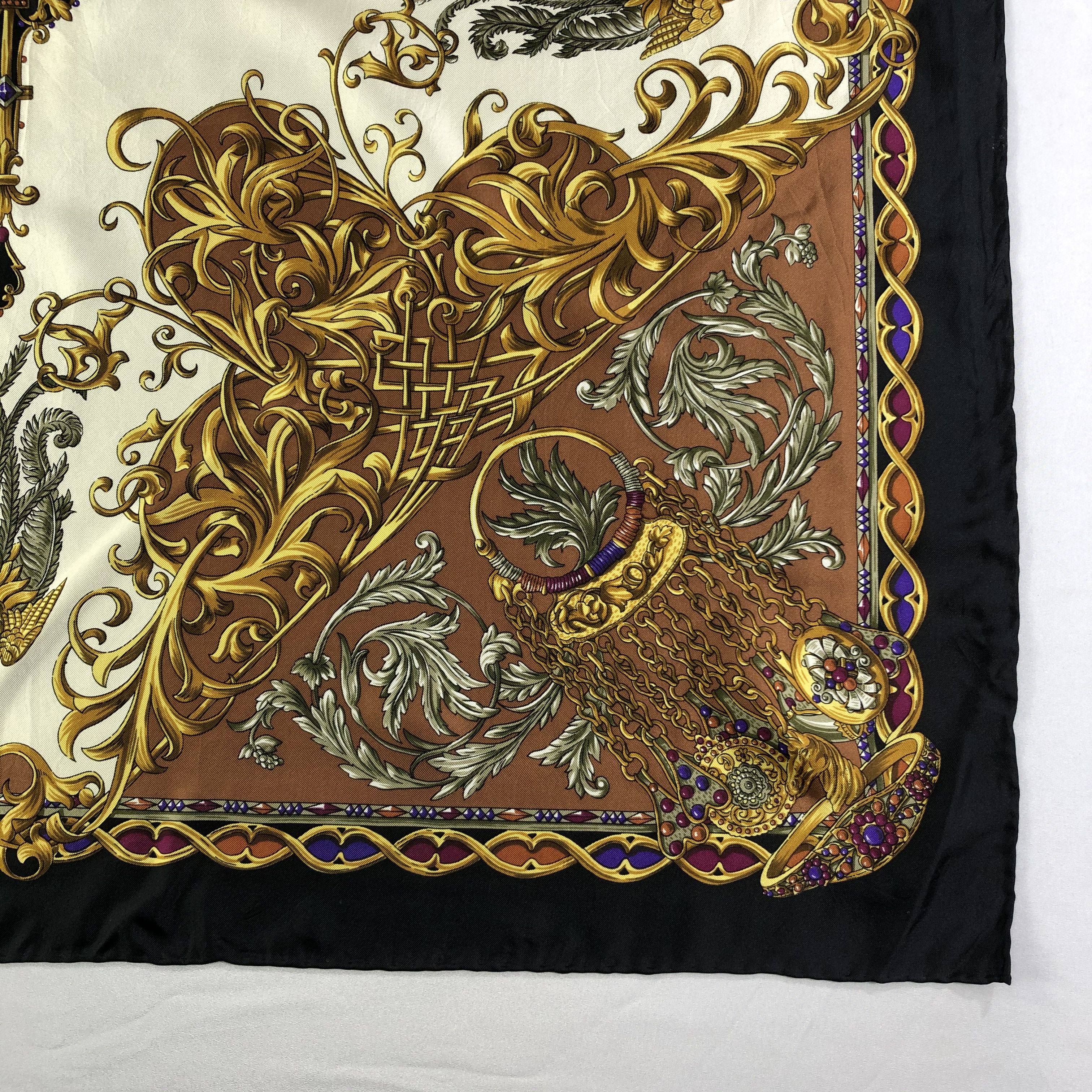 Vintage Vintage Silk Scarf Size ONE SIZE - 3 Thumbnail
