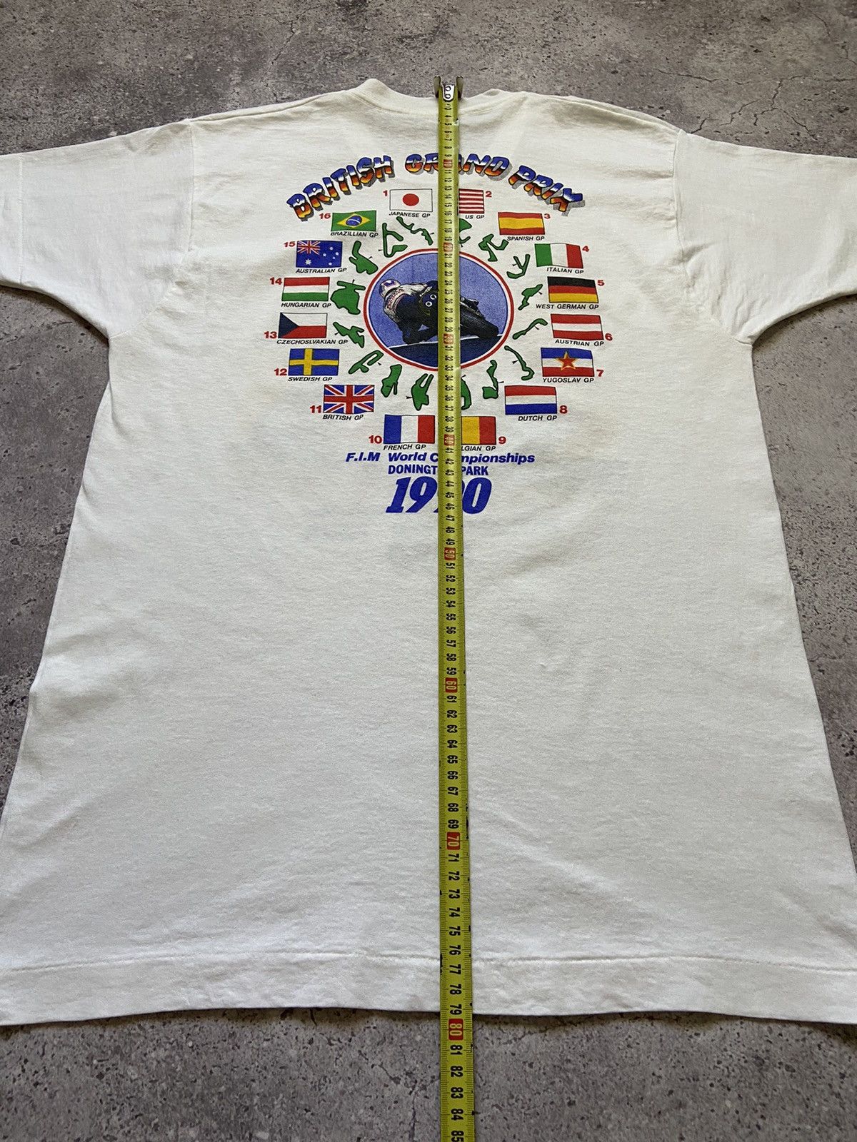 NASCAR VTG 1990 SUZUKI #34 LUCKY STRIKE Grandprix Tee Size US XL / EU 56 / 4 - 7 Thumbnail