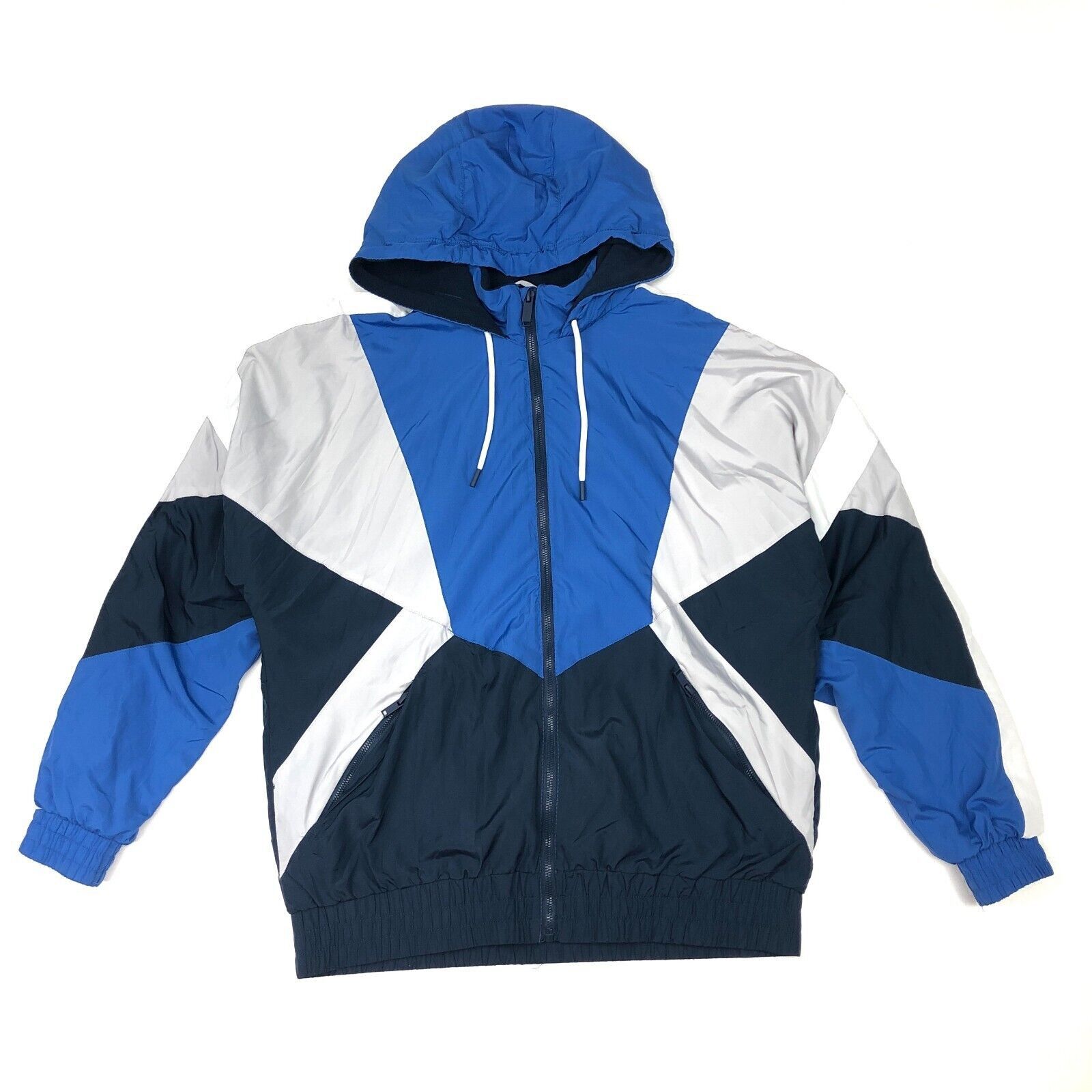 Bershka Bershka Blue/Grey windbreaker insulated jacket size medium Size US M / EU 48-50 / 2 - 1 Thumbnail