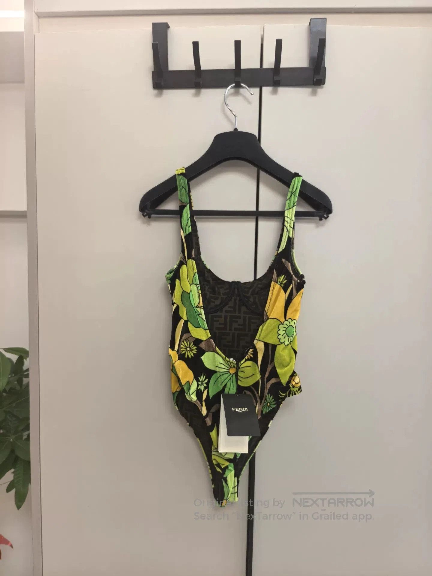 Fendi FENDI Floral Velvet Women's Swimsuit. Size S / US 4 / IT 40 - 2 Thumbnail