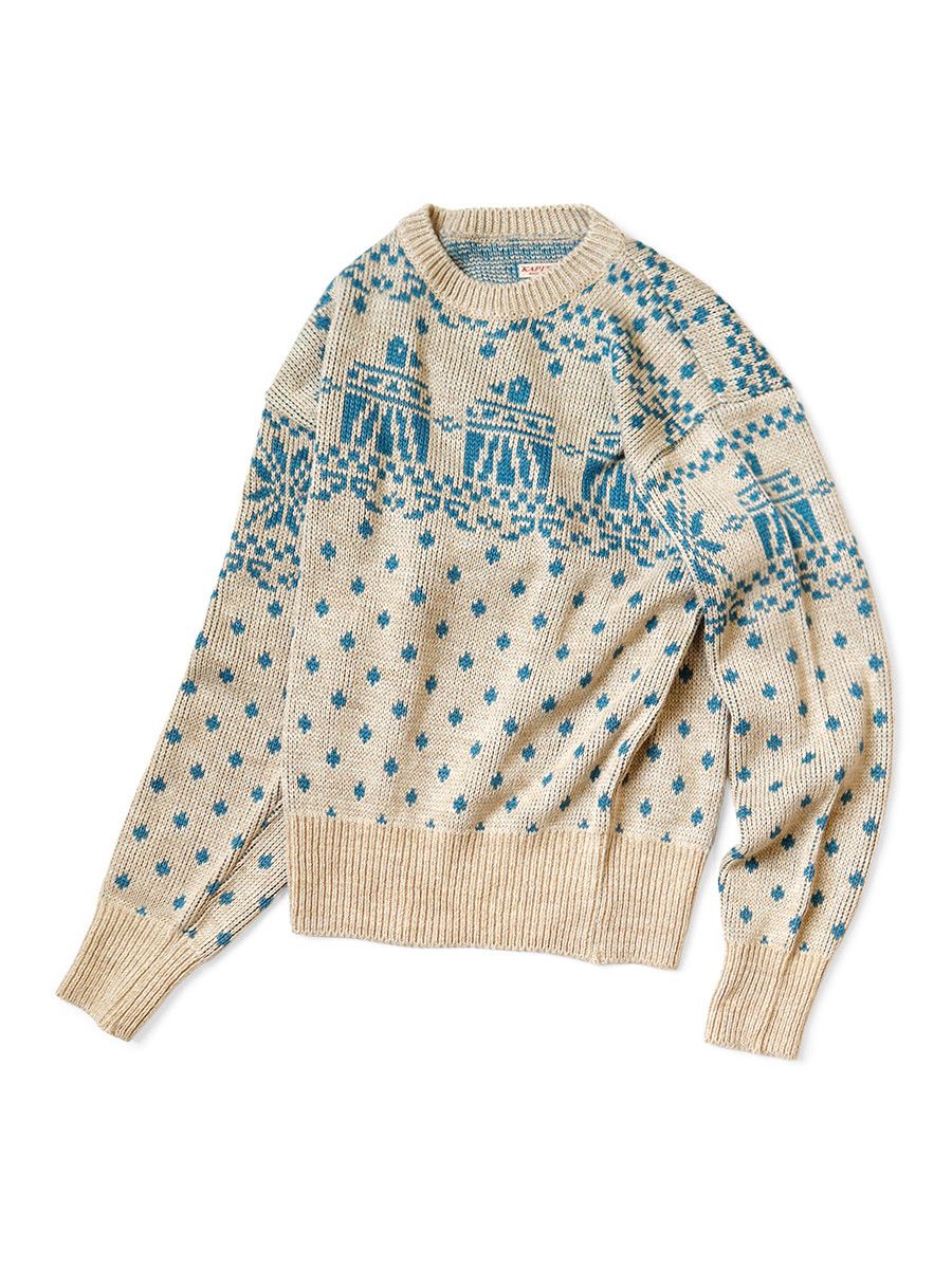 Kapital kapital 5G Jacquard Knit Vintage Sweater Santo Domingo Size US S / EU 44-46 / 1 - 3 Thumbnail