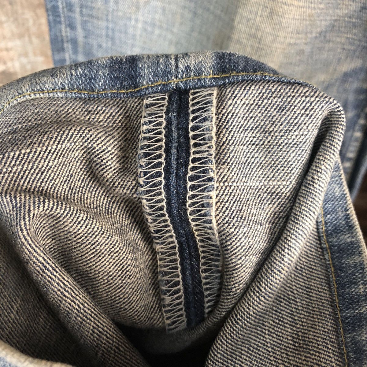 Levi's Levis 533 Blue Denim ripped distressed Pants #A2609 Size US 36 / EU 52 - 11 Thumbnail