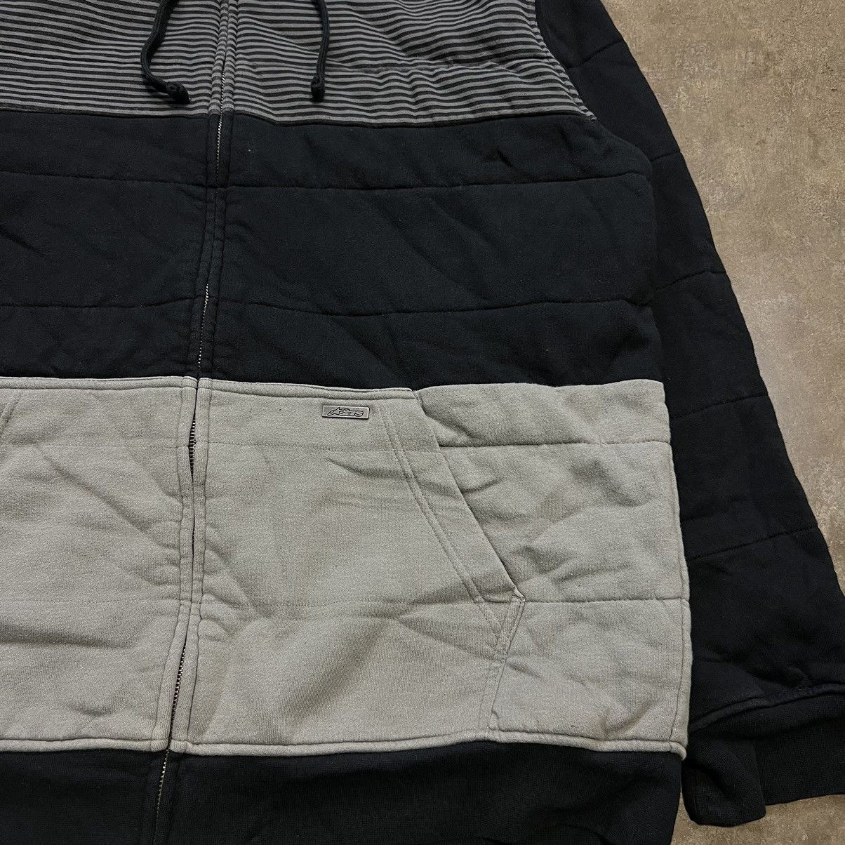 Alpinestars × Vintage Vintage Y2K AlpineStars Zip Up Hoodie Sweatshirt Striped Size US XXL / EU 58 / 5 - 4 Thumbnail